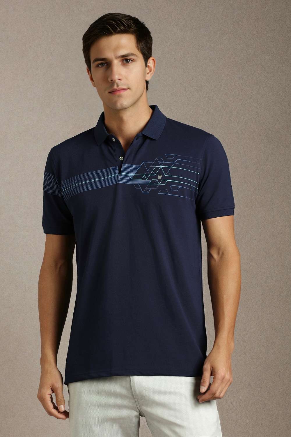 Solid-Polyester-Cotton-Polo-Men-s-T-Shirt