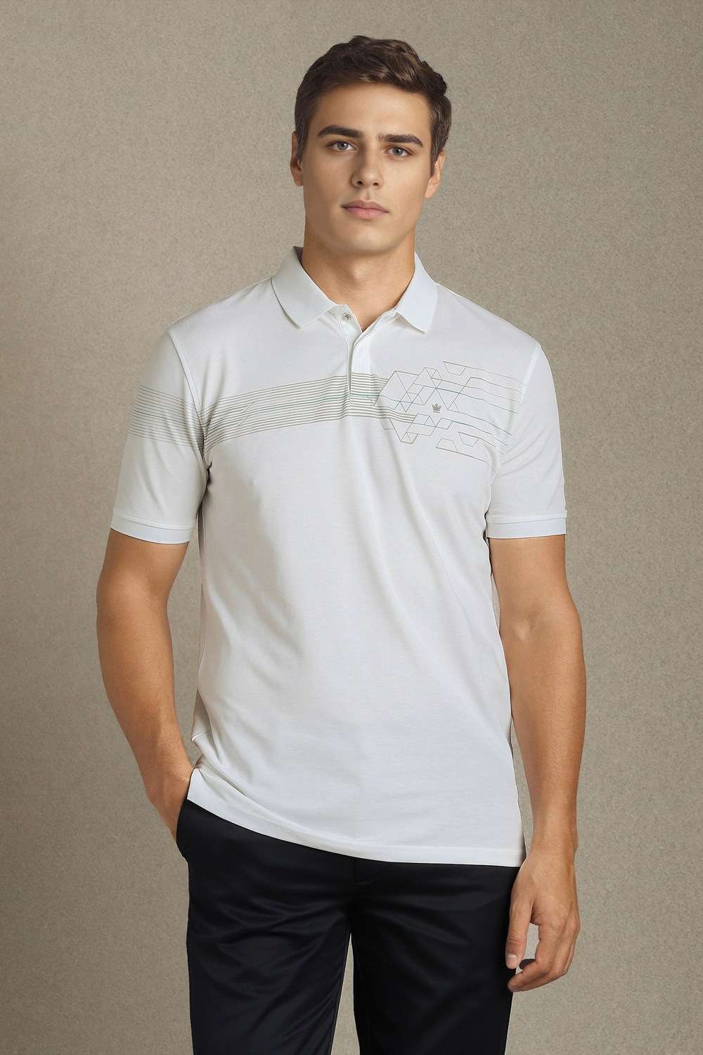 Solid-Polyester-Blend-Polo-Men-s-T-Shirt