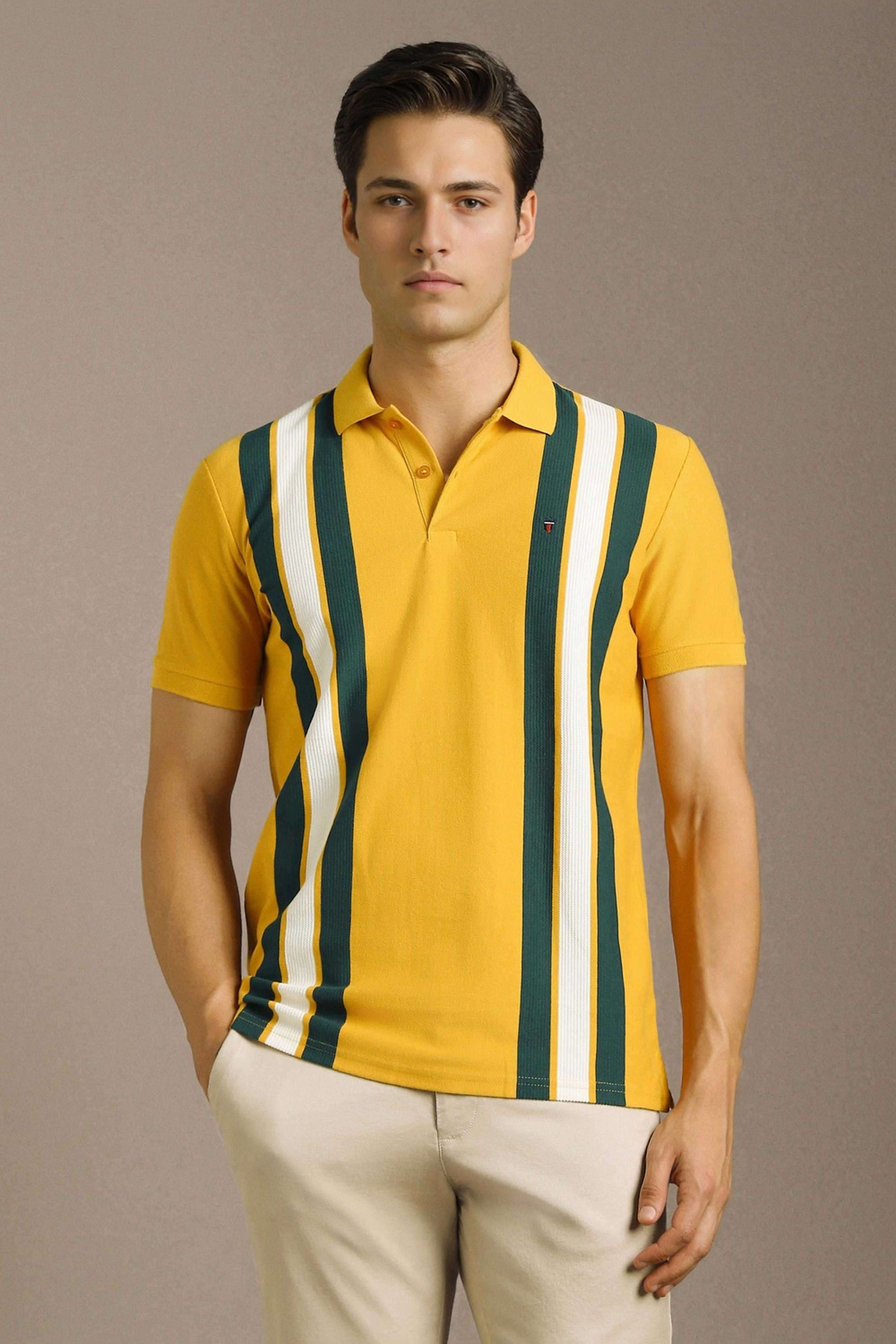Stripes-Cotton-Slim-Fit-Men-Polo-T-Shirt