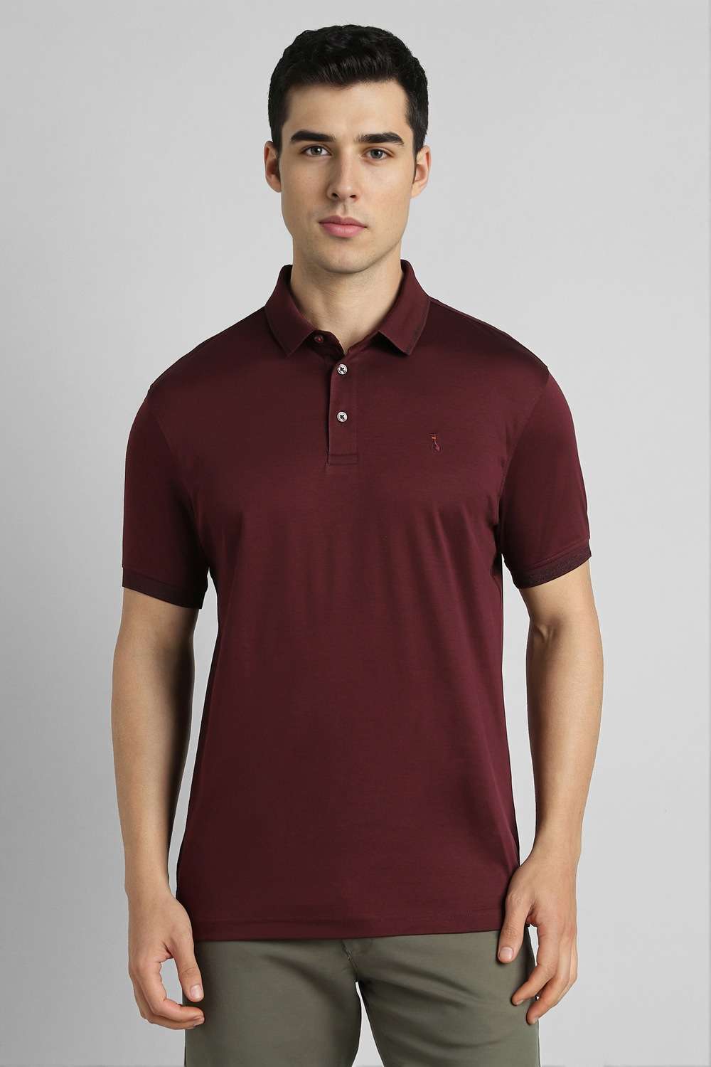 Solid-Cotton-Slim-Fit-Men-T-Shirt