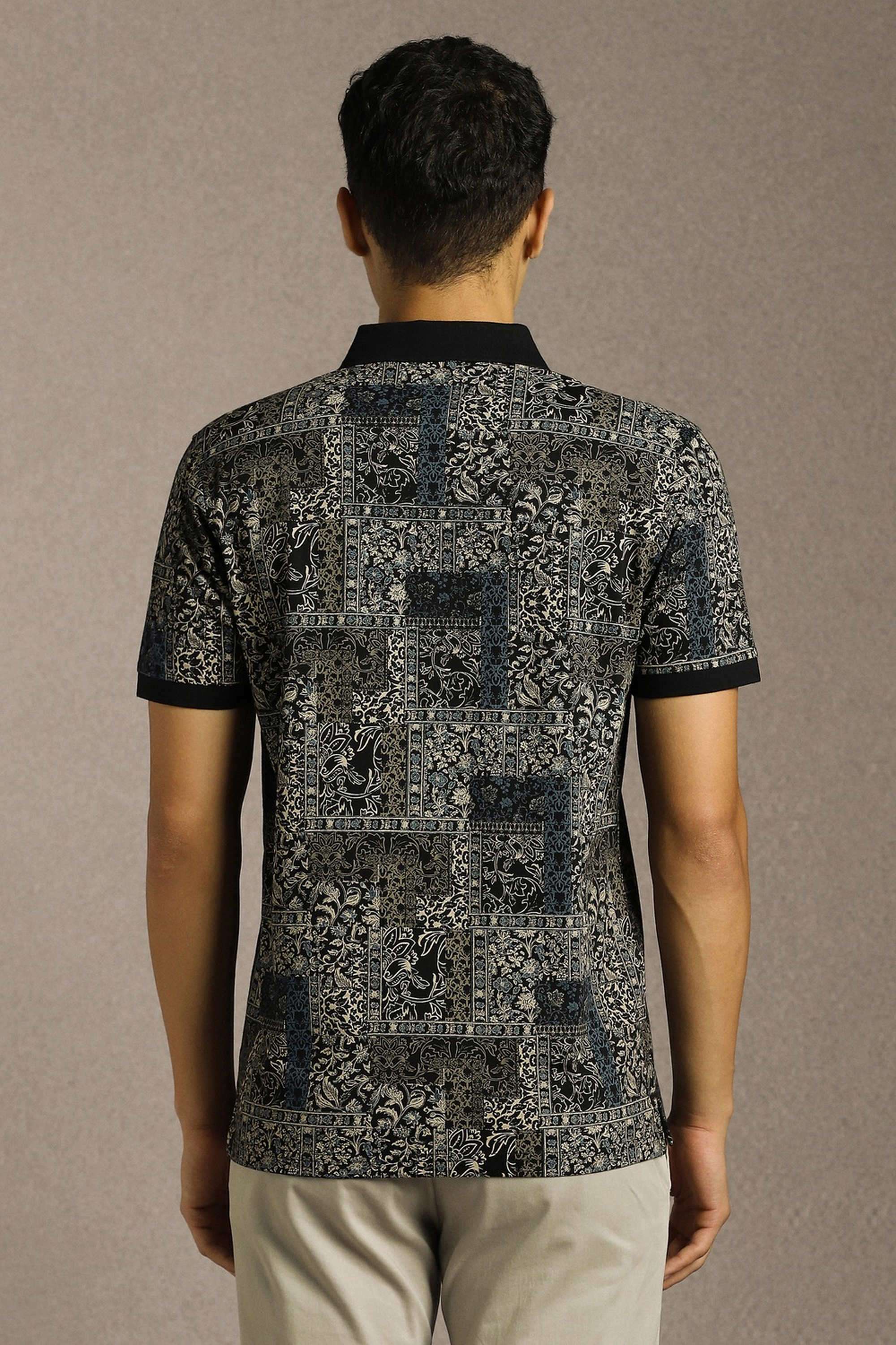 Stripes-Cotton-Blend-Round-Neck-Men-s-T-Shirt