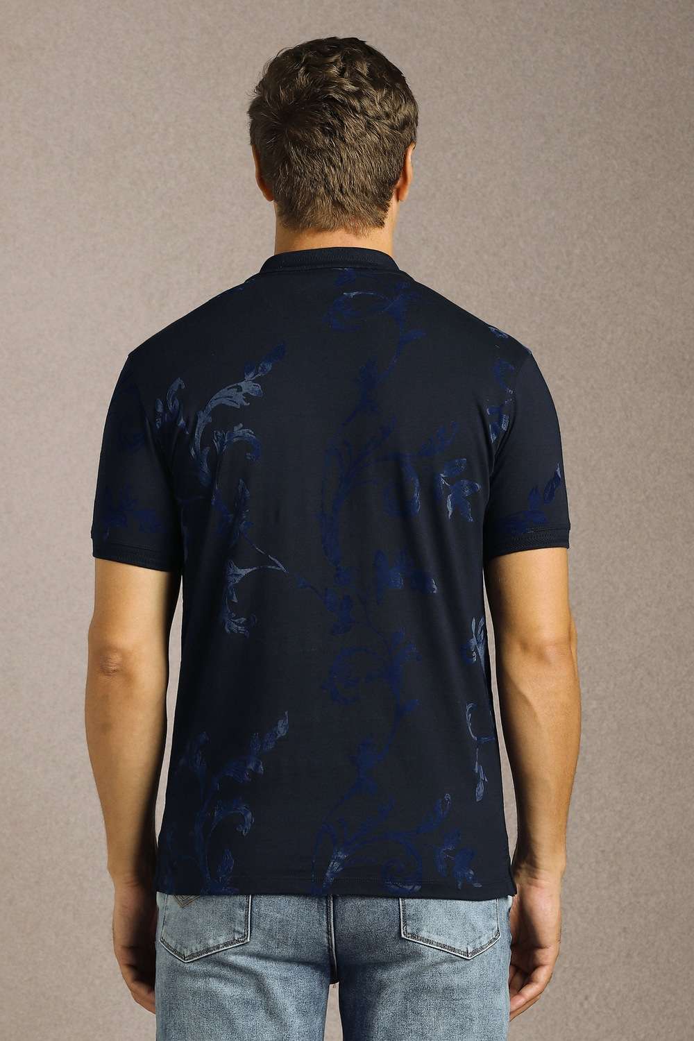 Solid-Cotton-Slim-Fit-Men-s-T-Shirt