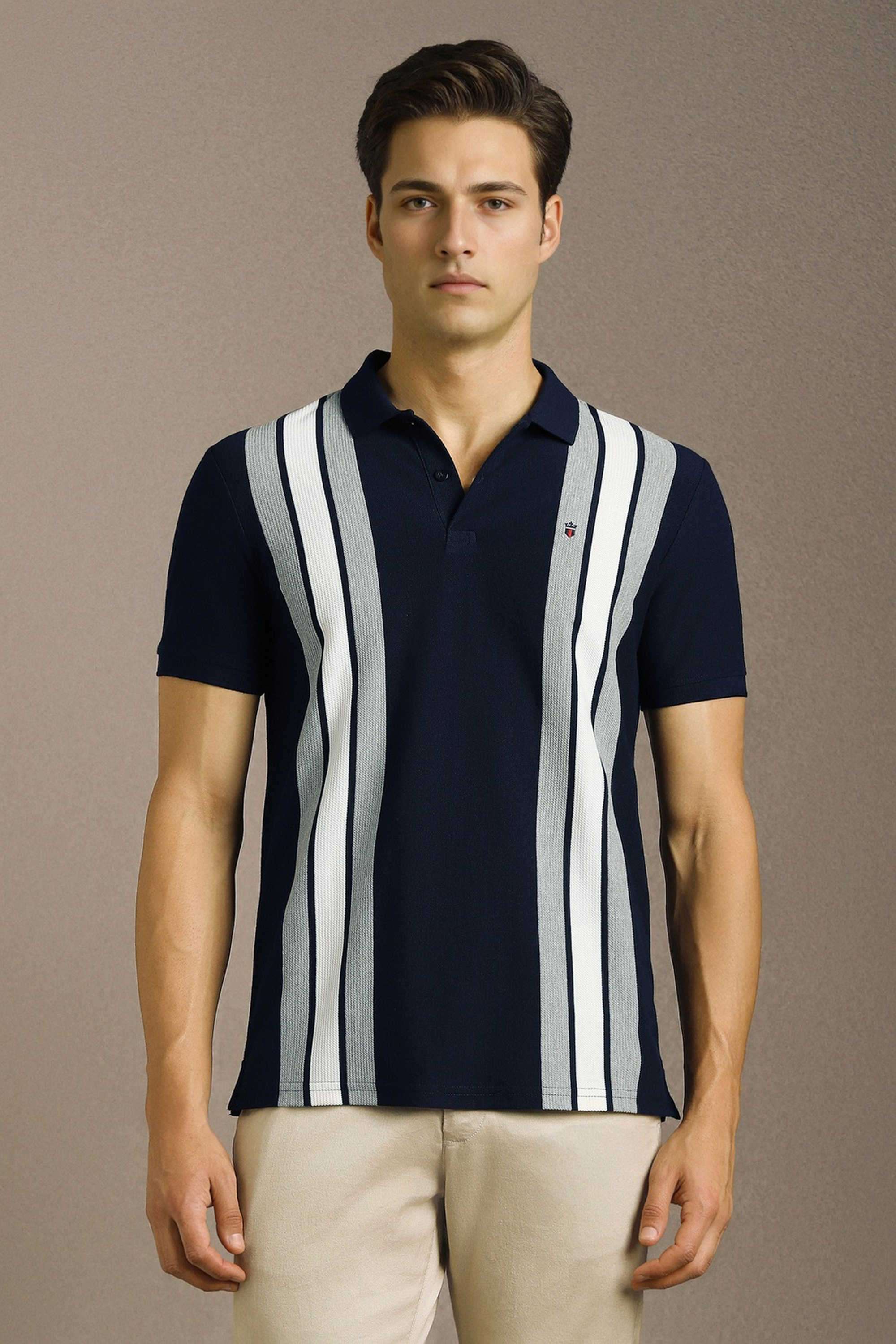 Stripes-Cotton-Slim-Fit-Men-Polo-T-Shirt