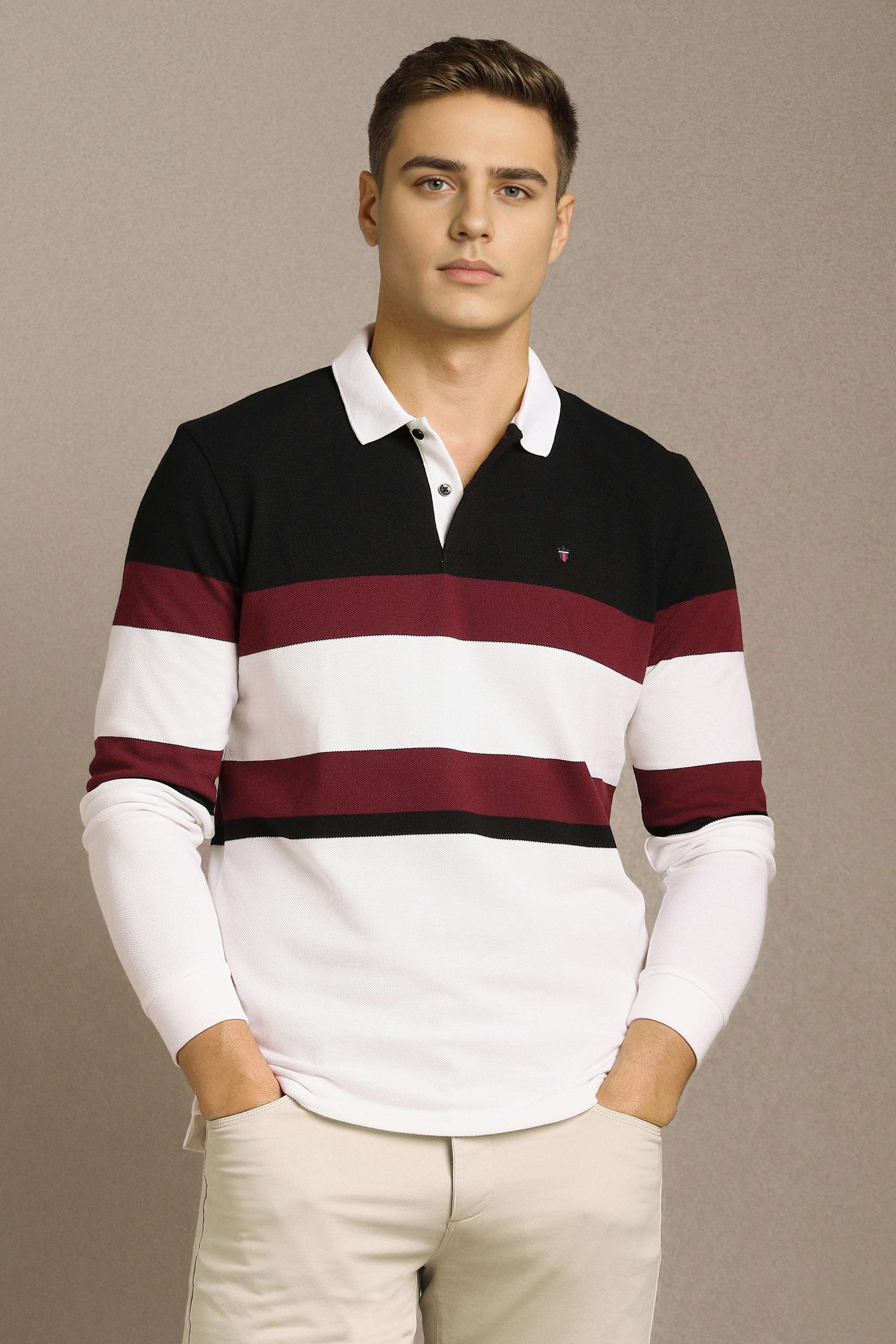 Stripes-Poly-Cotton-Slim-Fit-Men-s-T-Shirt