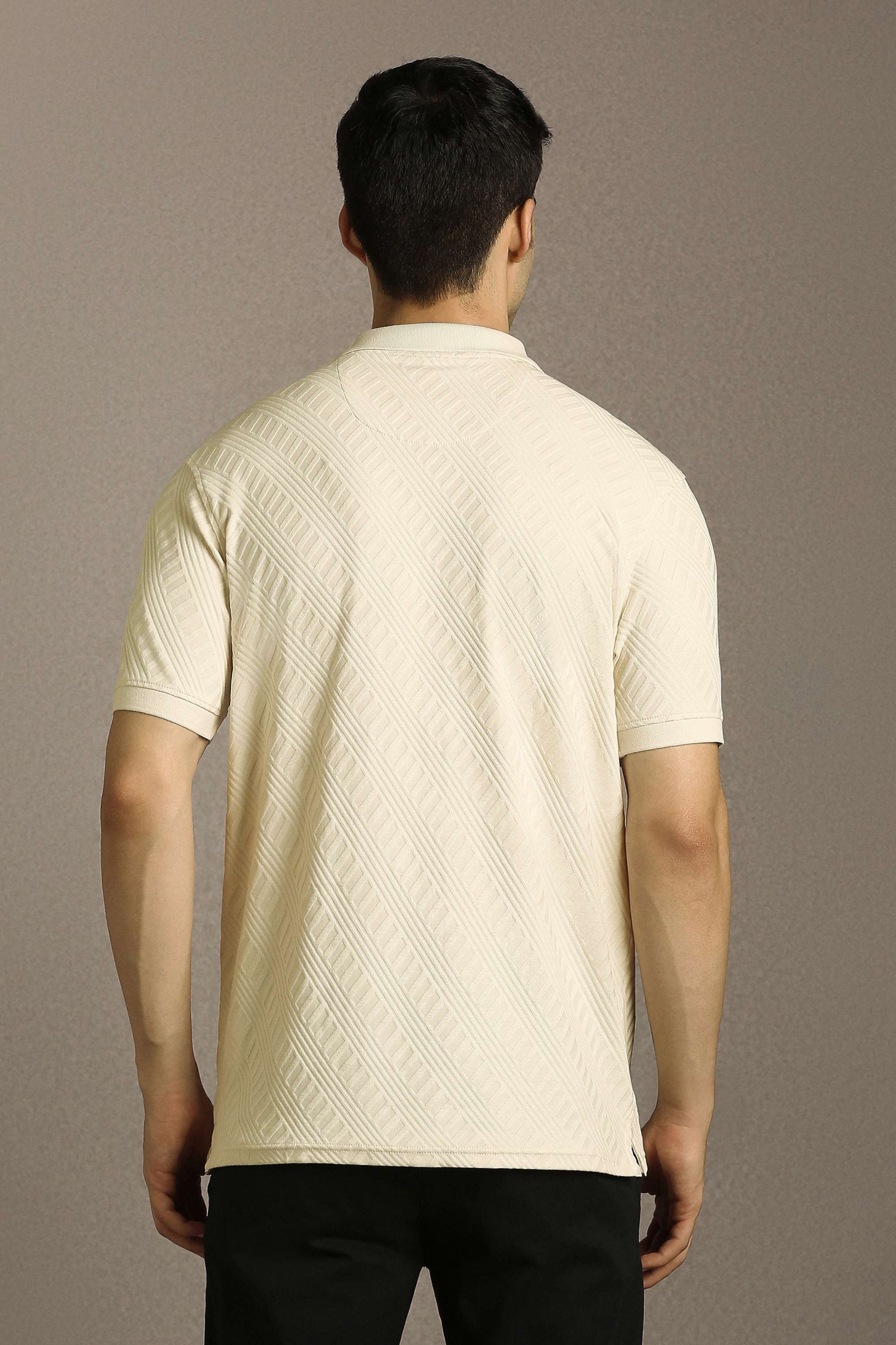 Stripes-Polyester-Cotton-Polo-Men-s-T-Shirt