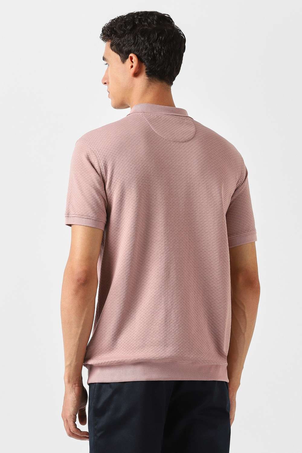 Solid-Blended-Fabric-Polo-Men-s-T-Shirt