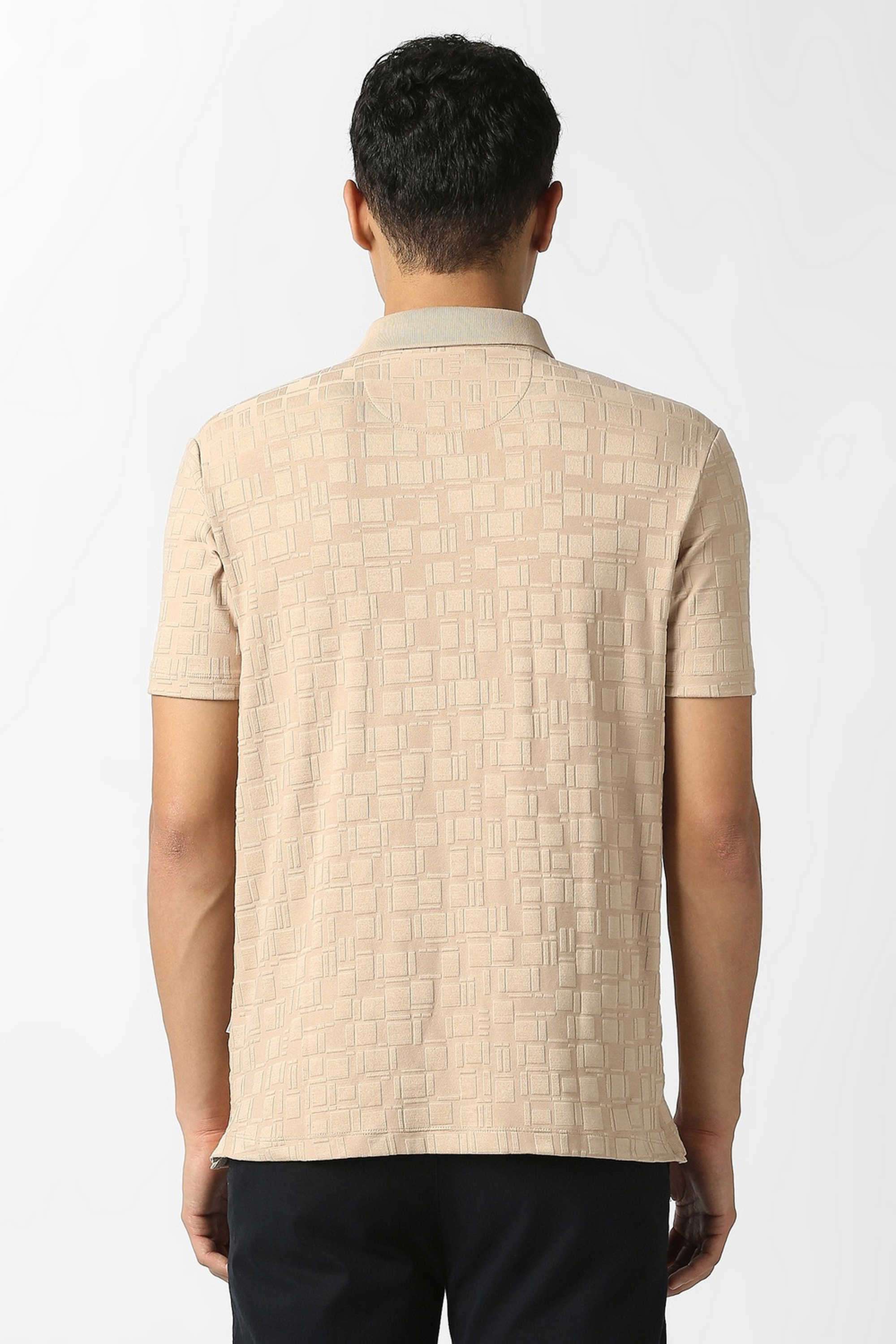 Textured-Poly-Cotton-Regular-Fit-Men-Polo-T-Shirt