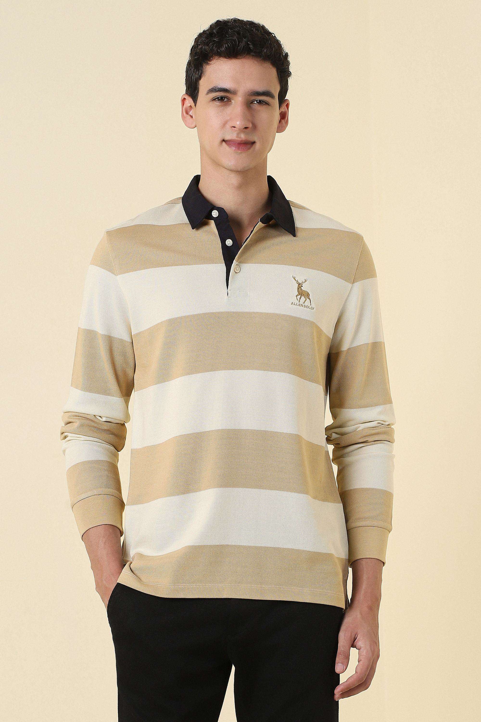 Stripes-Cotton-Collared-Men-s-T-Shirt