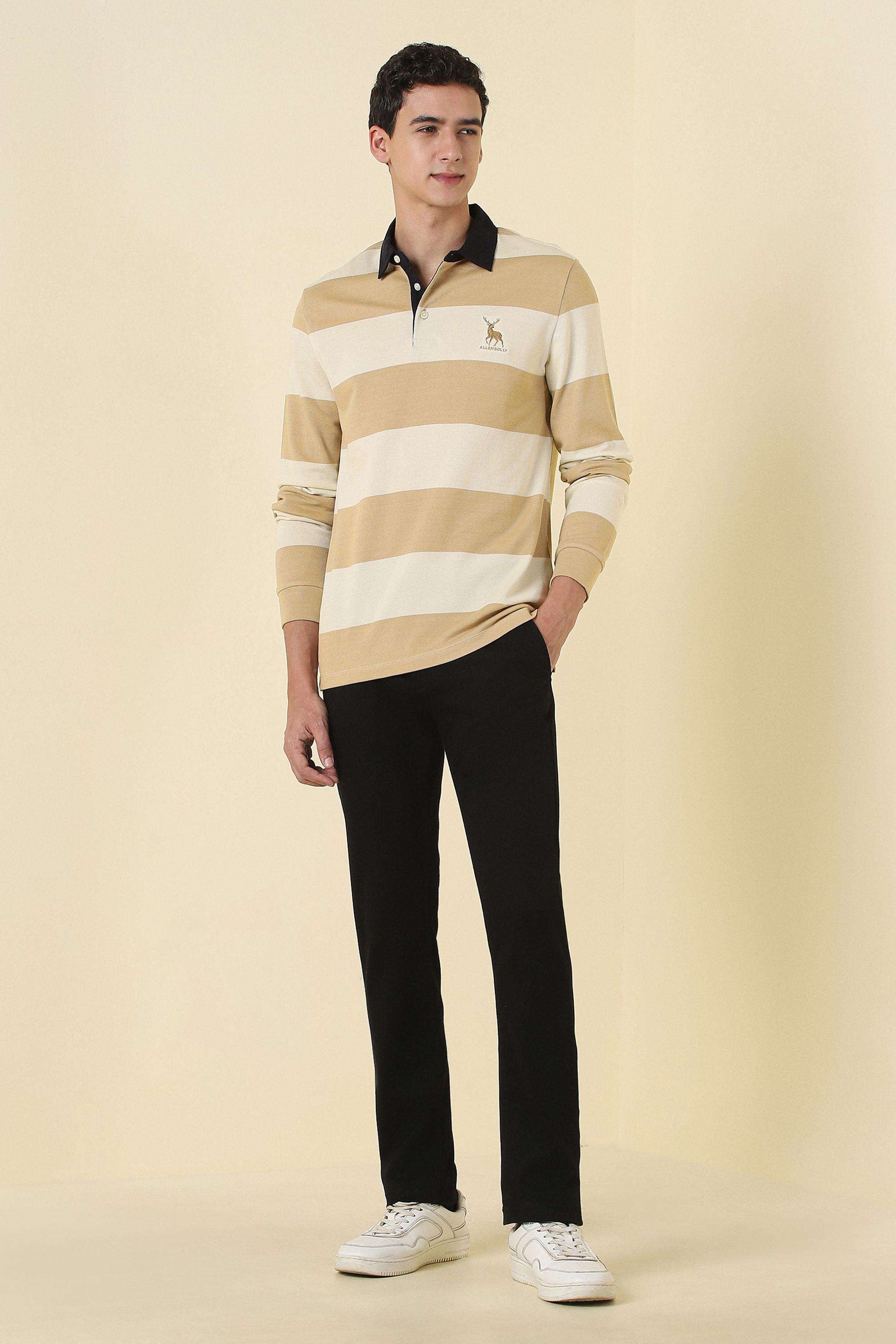 Stripes-Cotton-Collared-Men-s-T-Shirt