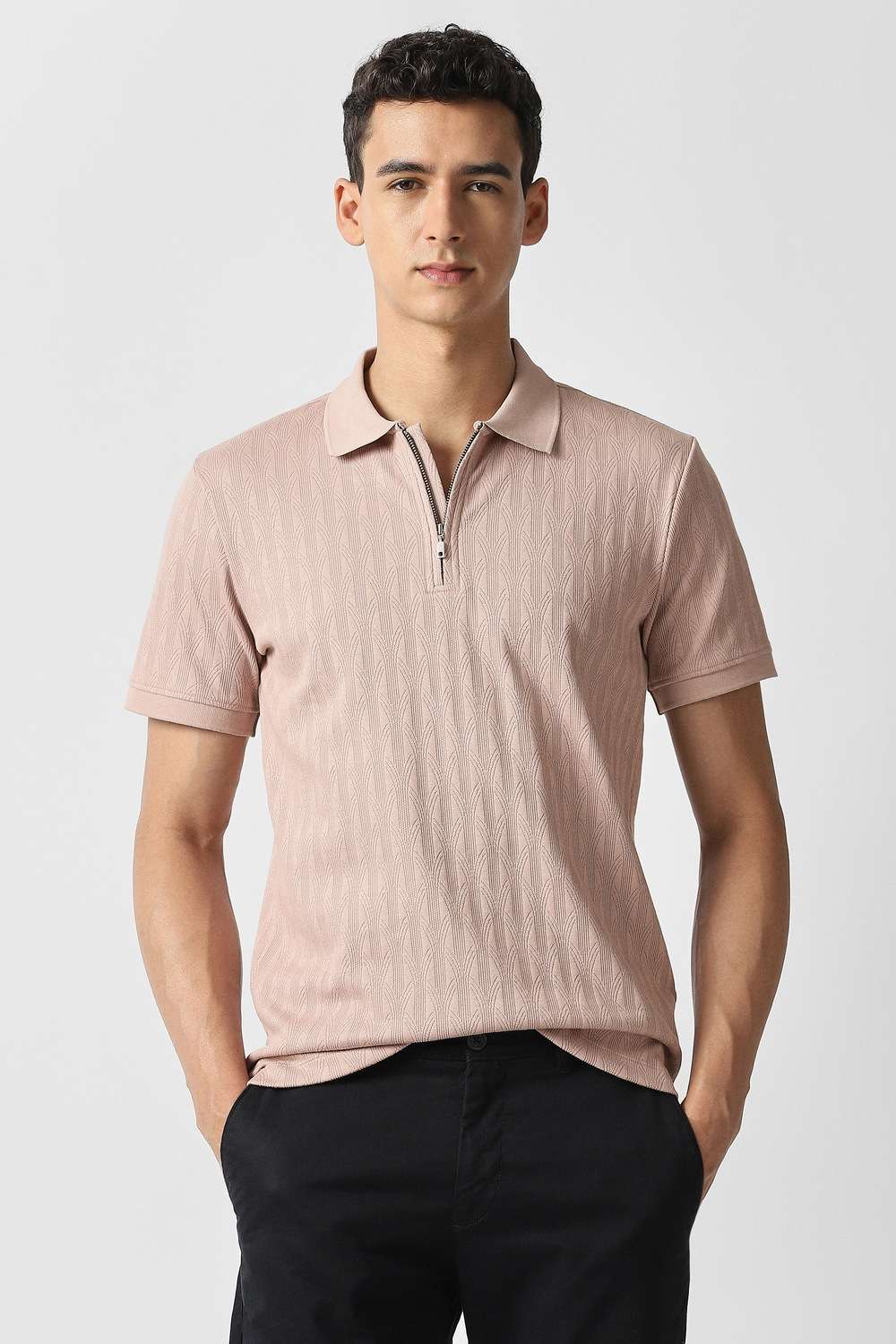 Stripes-Cotton-Blend-Polo-Men-s-T-Shirt