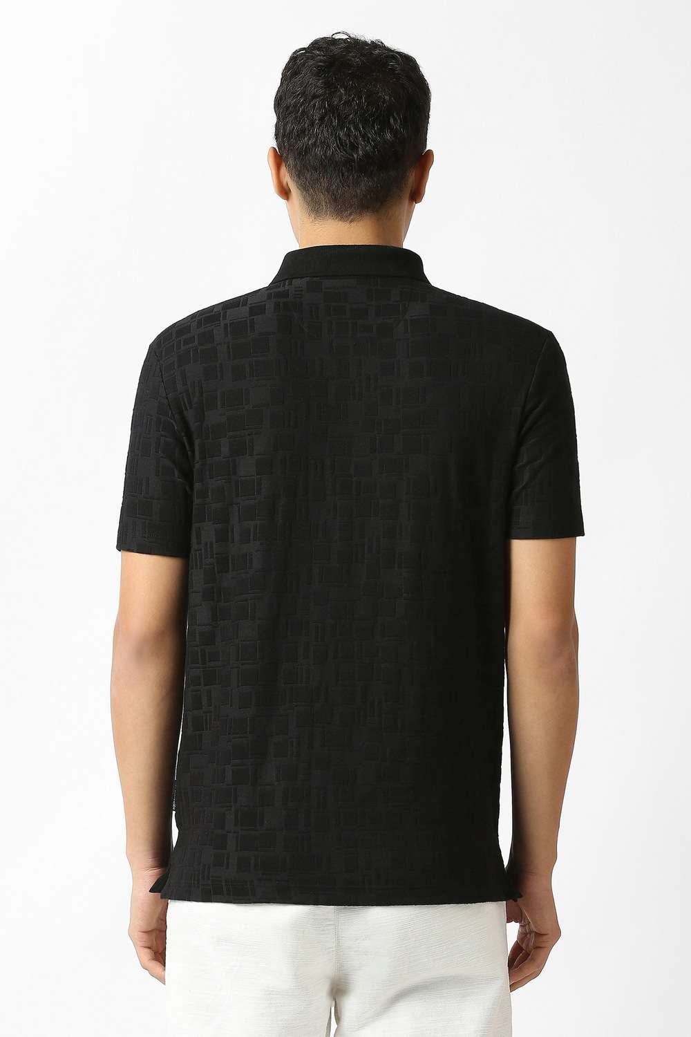 Solid-Polyester-Blend-Polo-Men-s-T-Shirt