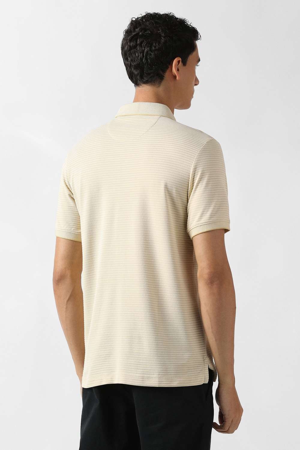 Solid-Blended-Fabric-Polo-Men-s-T-Shirt