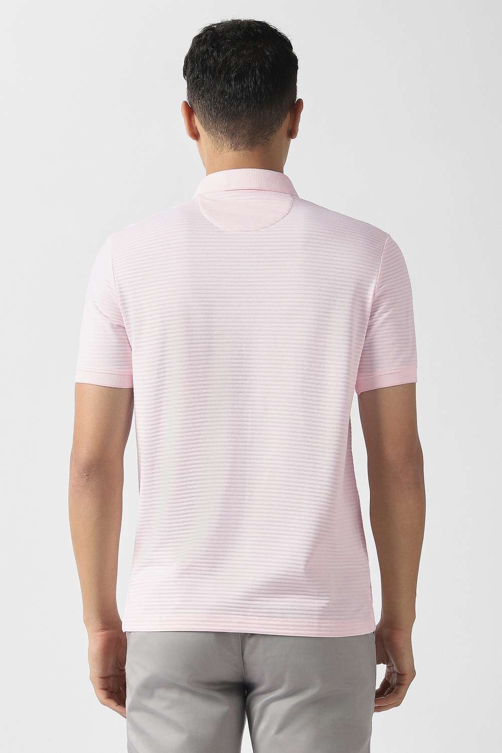 Solid-Cotton-Blend-Polo-Men-s-T-Shirt