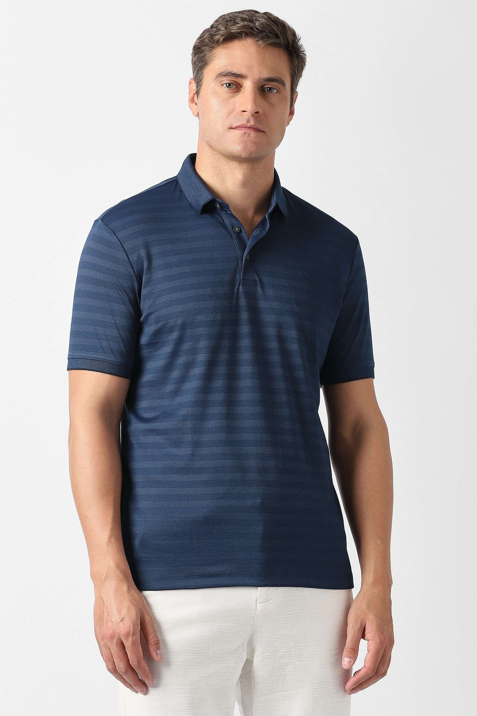 Jacquard-Polyester-Cotton-Polo-Men-s-T-Shirt