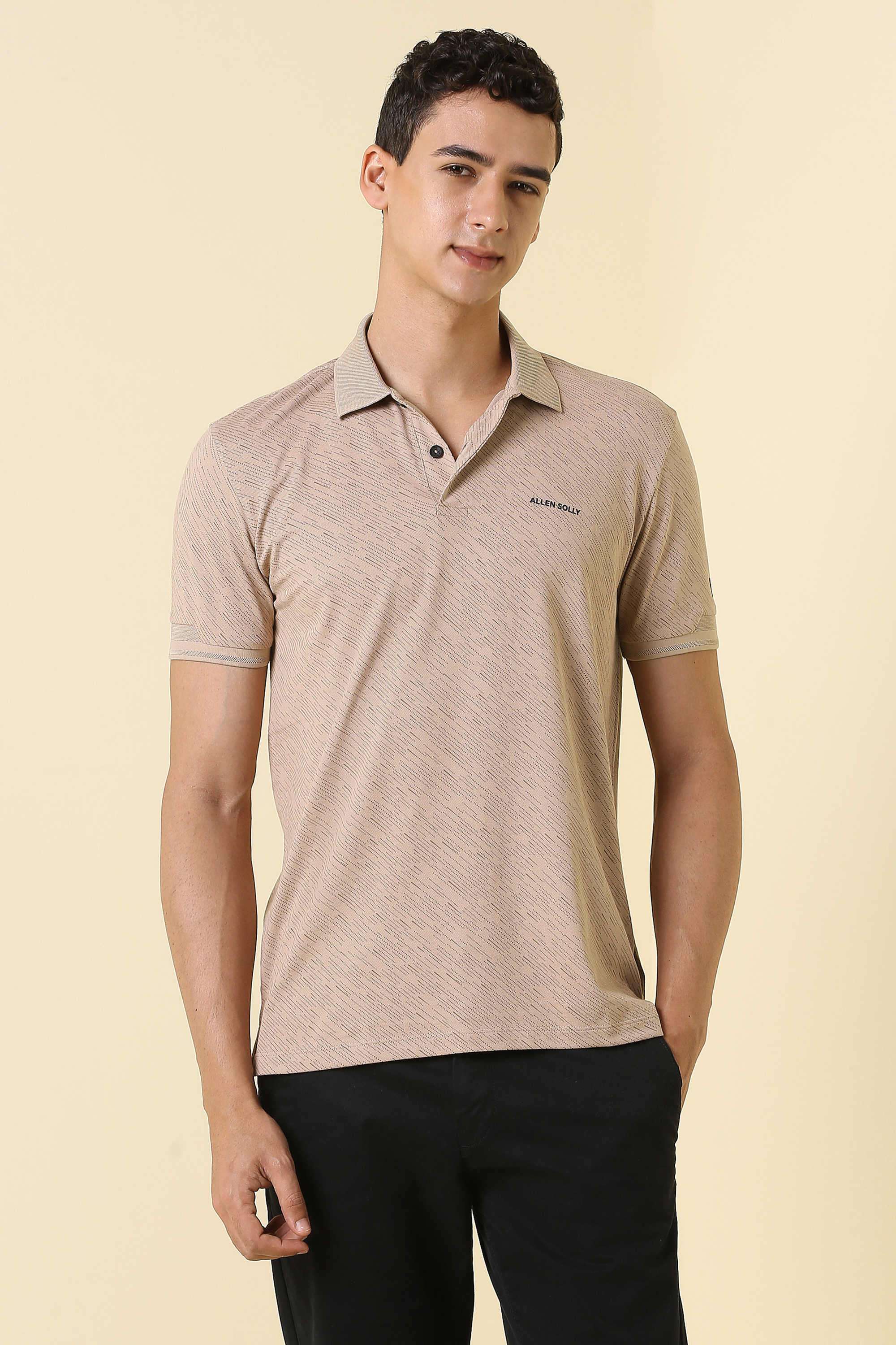 Solid-Polyester-Cotton-Polo-Men-s-T-Shirt