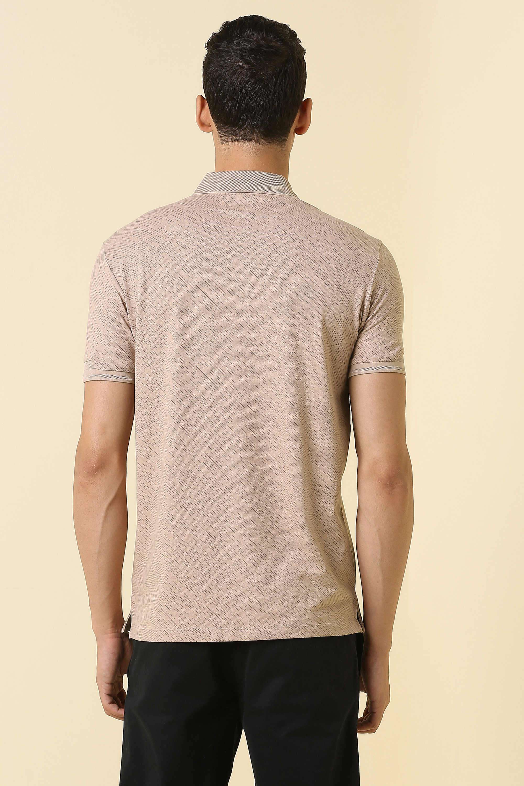 Solid-Blended-Fabric-Regular-Fit-Men-Polo-T-Shirt