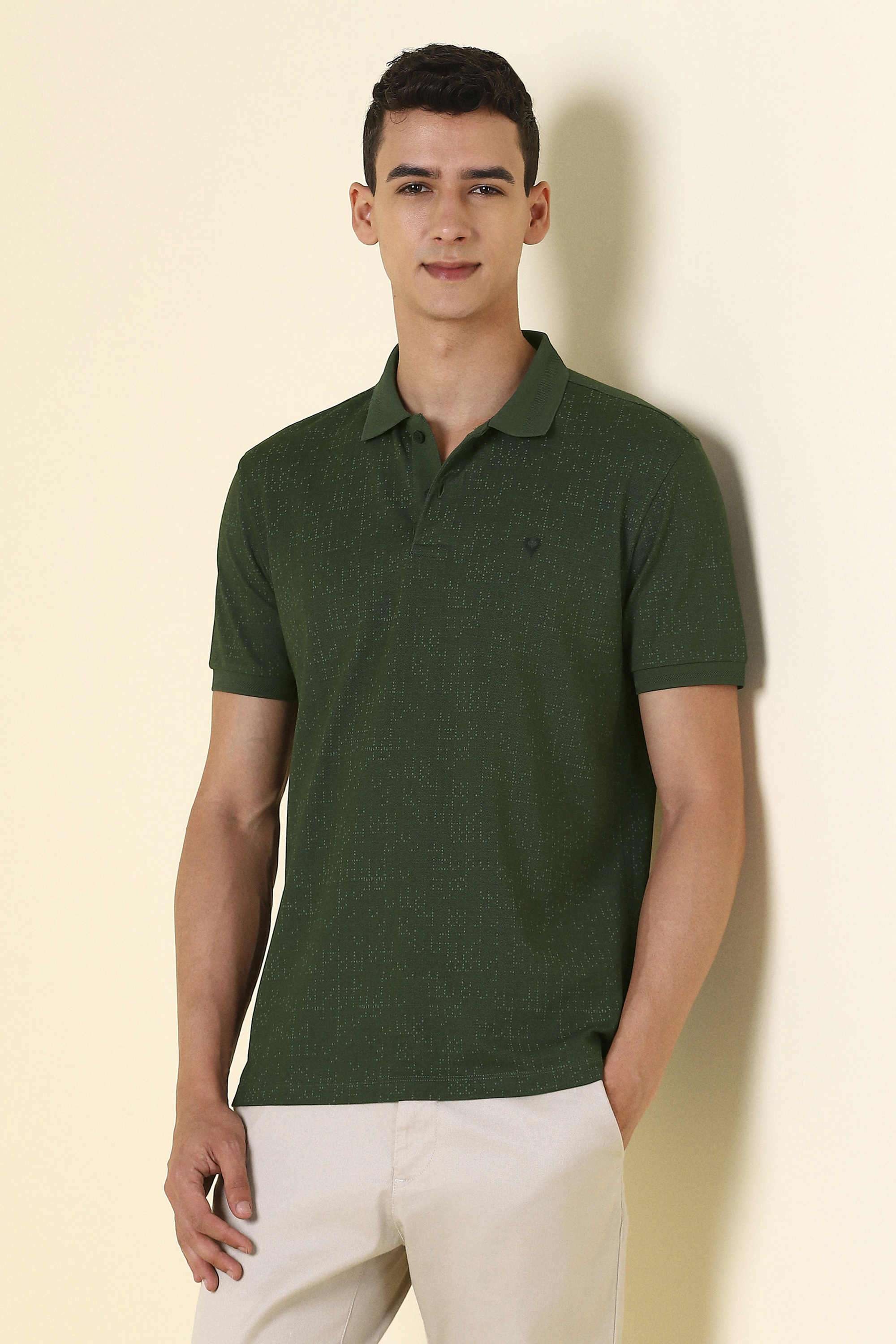 Solid-Polyester-Cotton-Polo-Men-s-T-Shirt