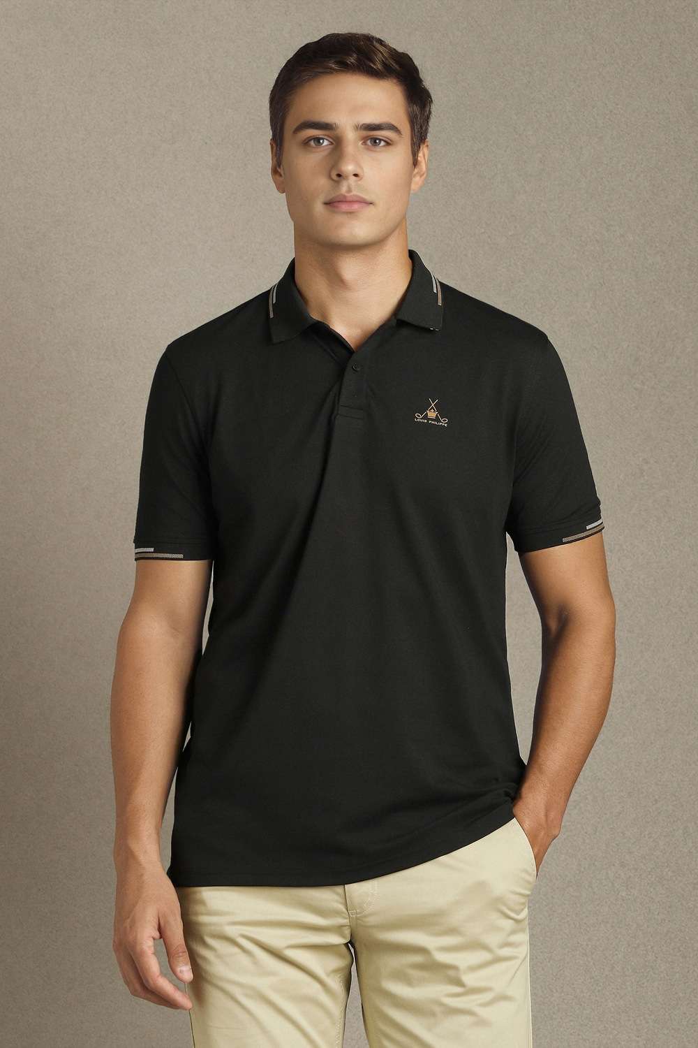 Solid-Poly-Cotton-Regular-Fit-Men-s-T-Shirt