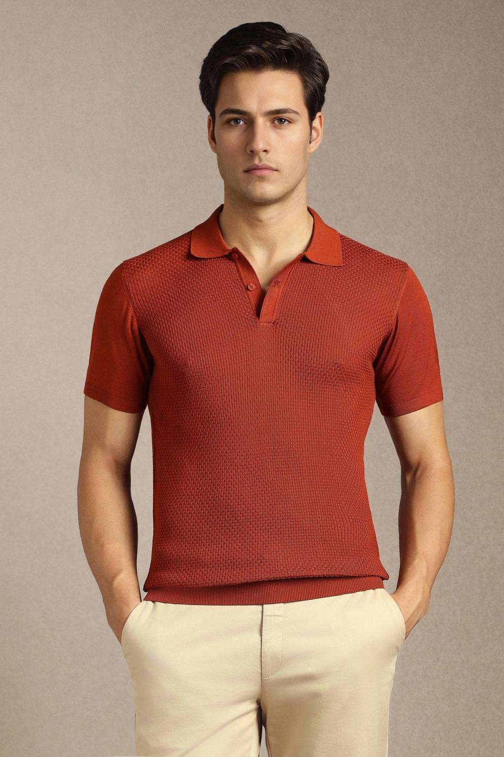 Solid-Cotton-Polo-Men-s-T-Shirt