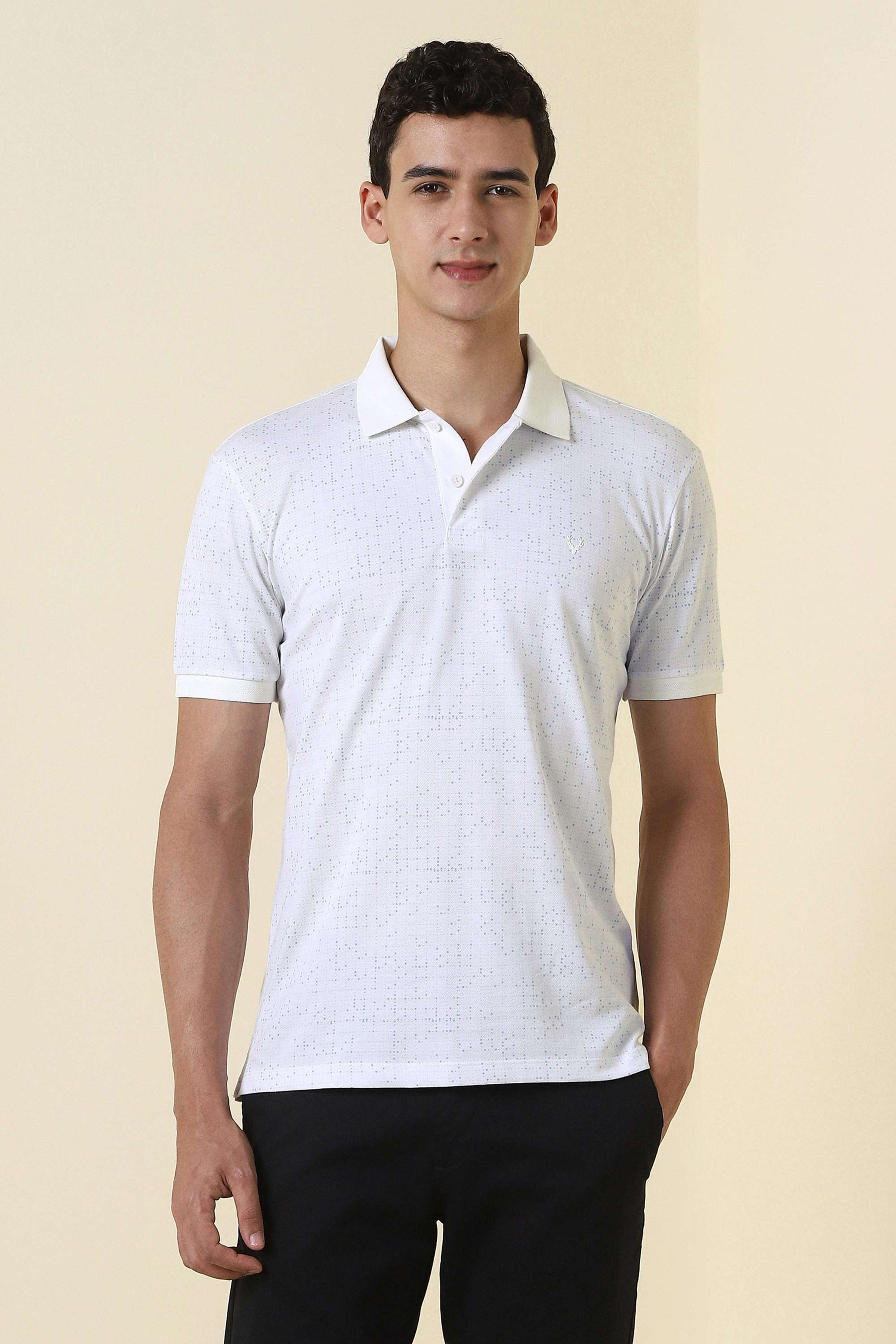 Solid-Blended-Fabric-Polo-Men-s-T-Shirt