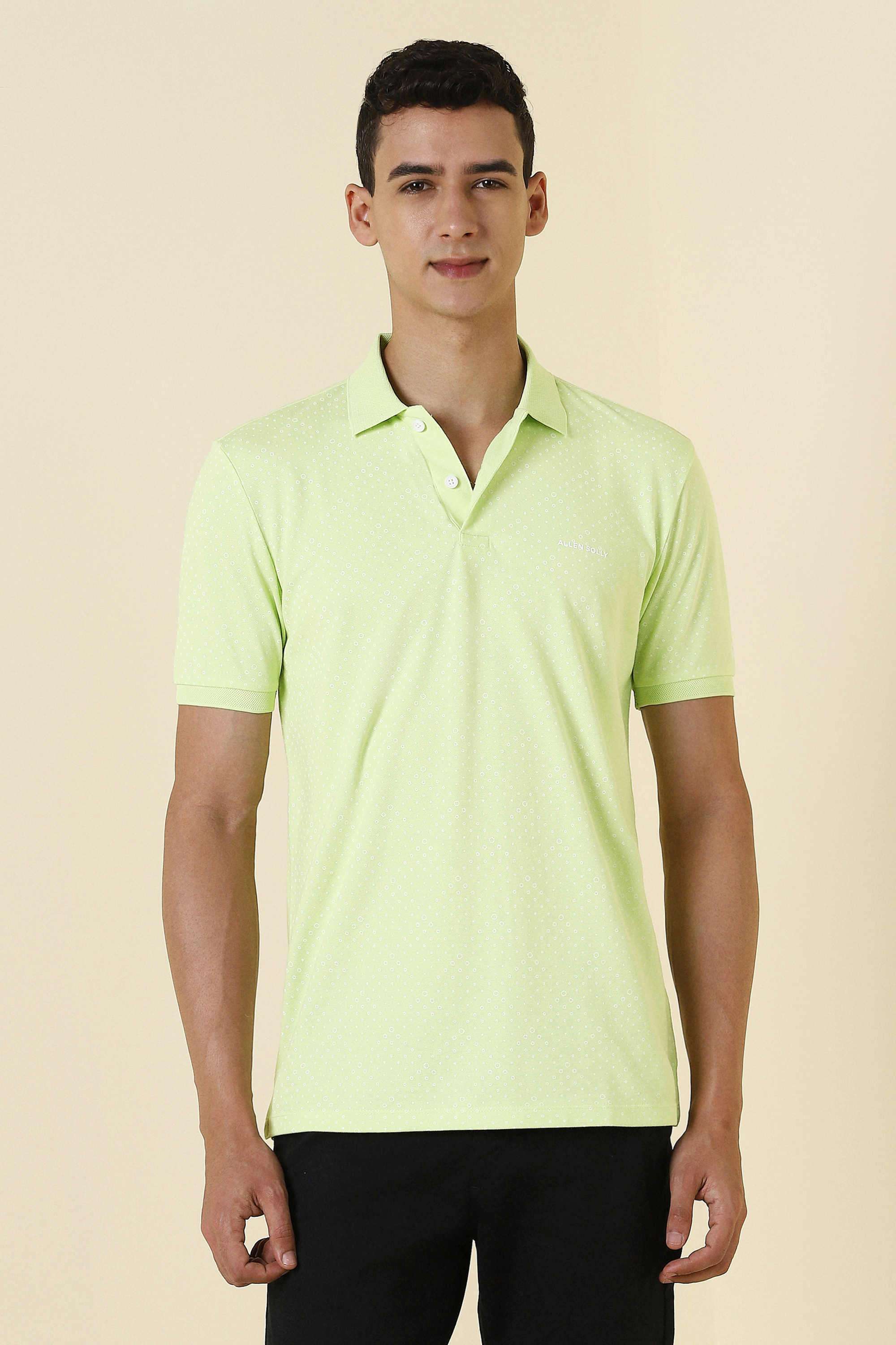 Solid-Polyester-Cotton-Polo-Men-s-T-Shirt