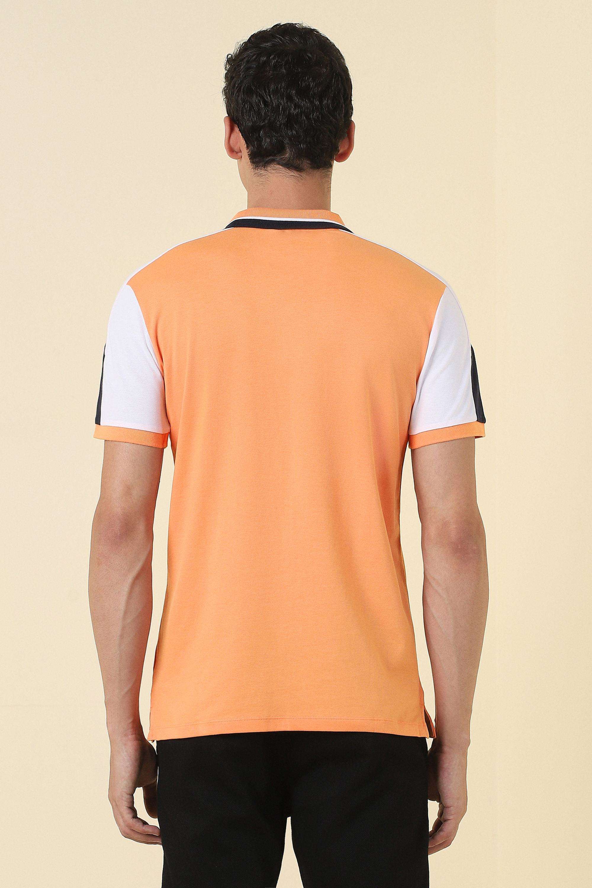 Solid-Polyester-Cotton-Collared-Men-s-T-Shirt