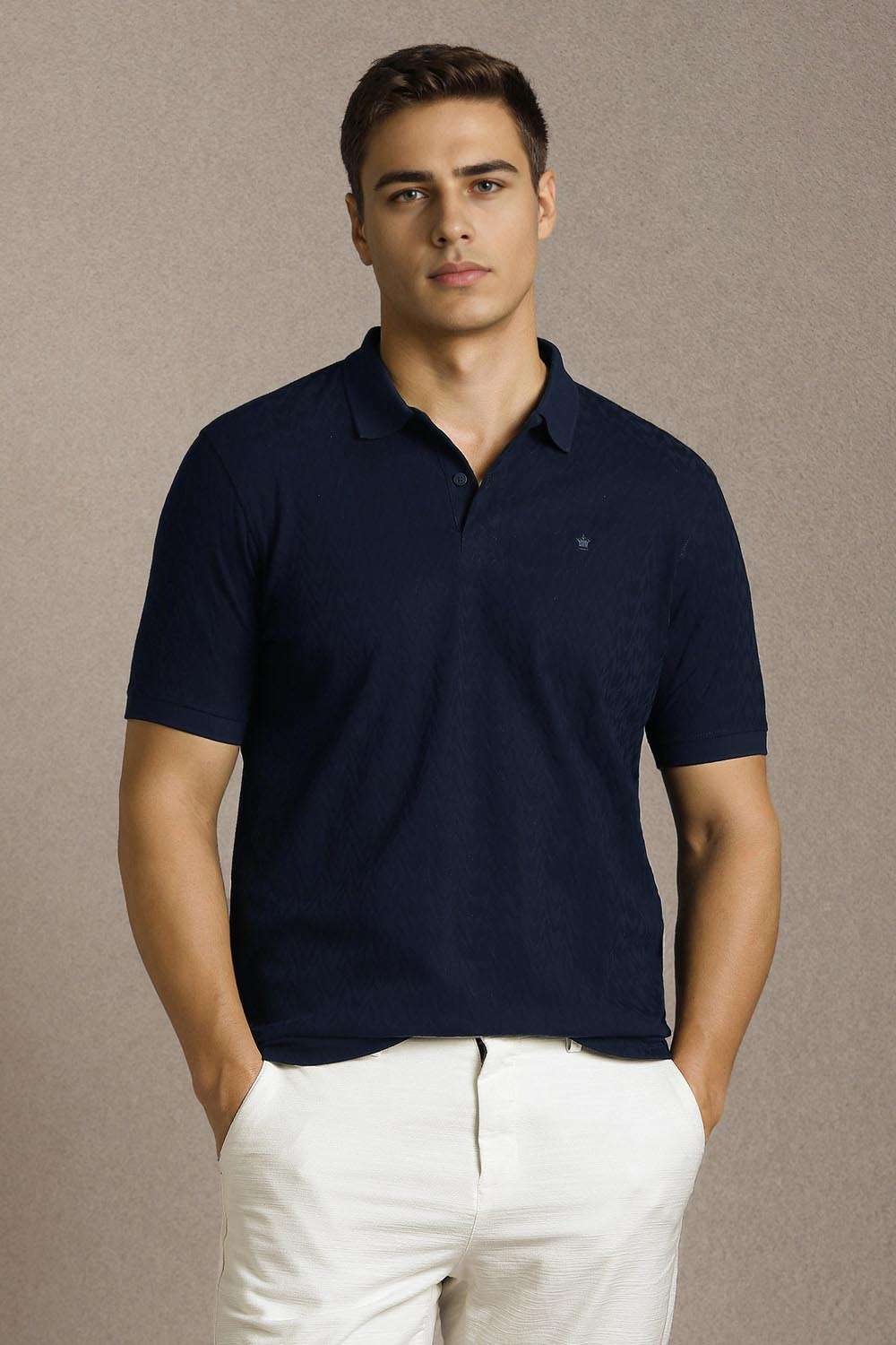 Solid-Cotton-Regular-Fit-Men-Polo-T-Shirt