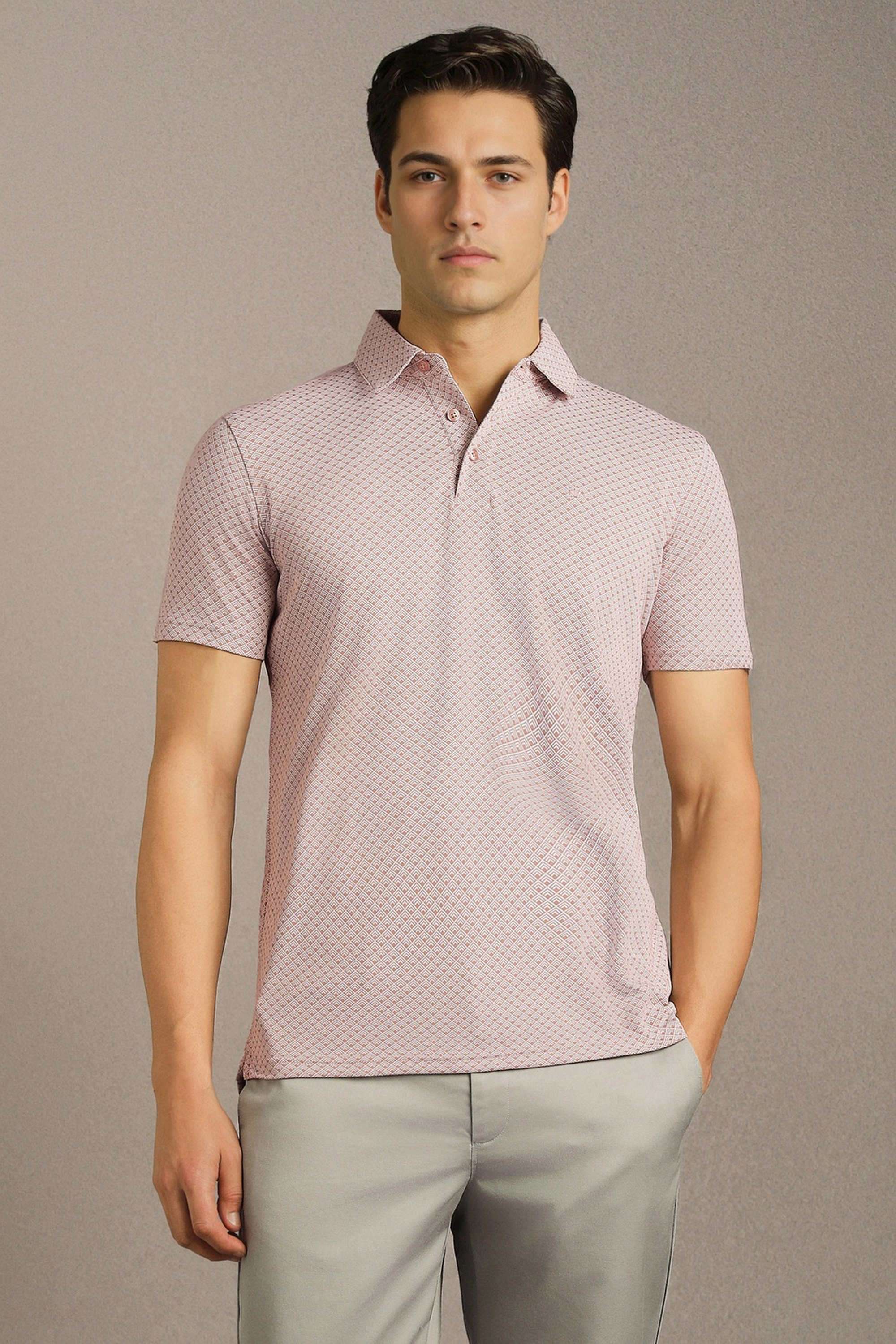 Textured-Polyester-Cotton-Polo-Men-s-T-Shirt