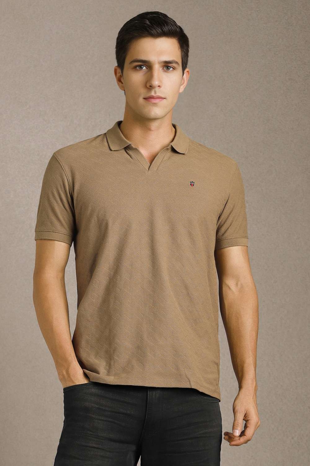 Solid-Cotton-Slim-Fit-Men-s-T-Shirt