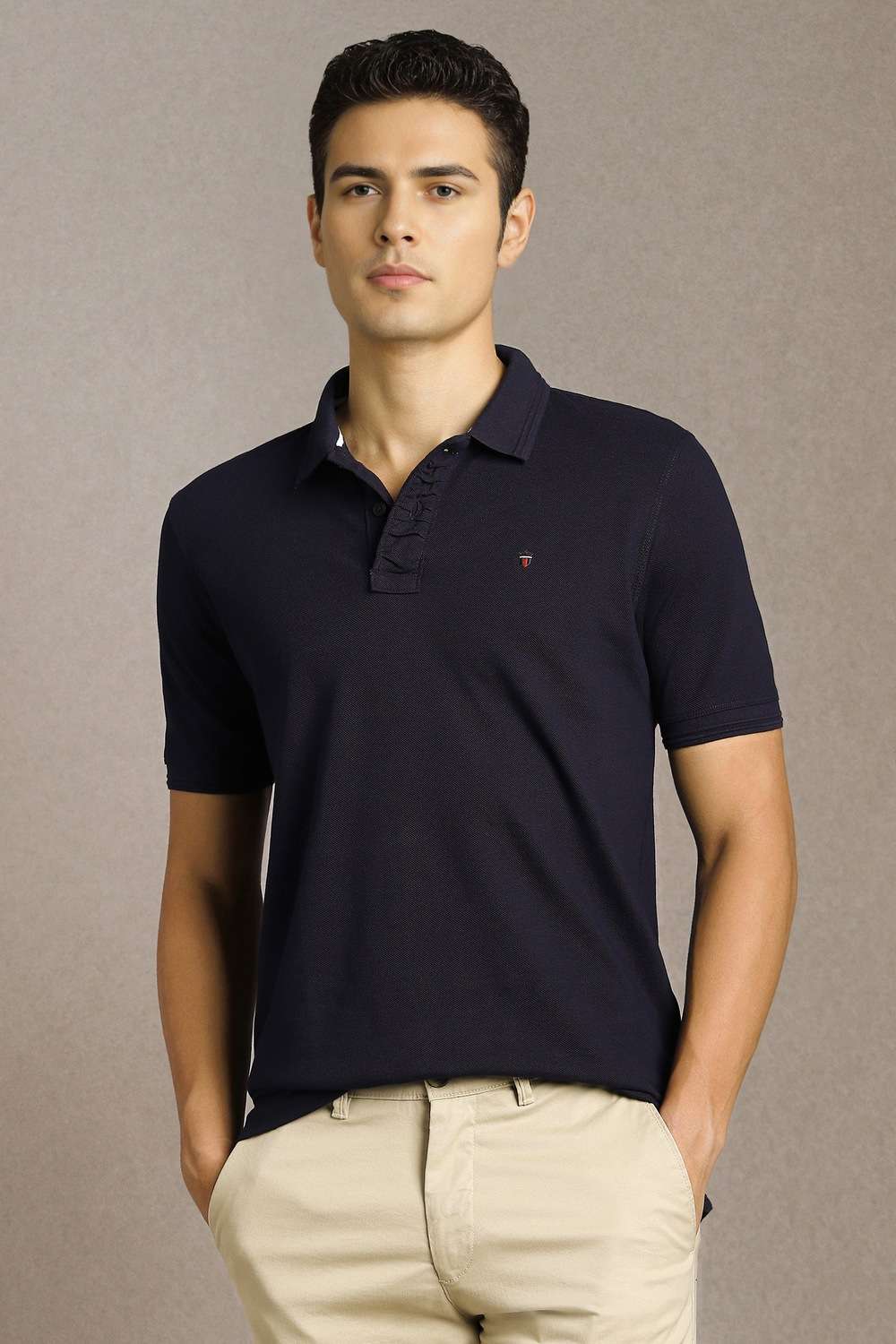 Solid-Cotton-Slim-Fit-Men-Polo-T-Shirt