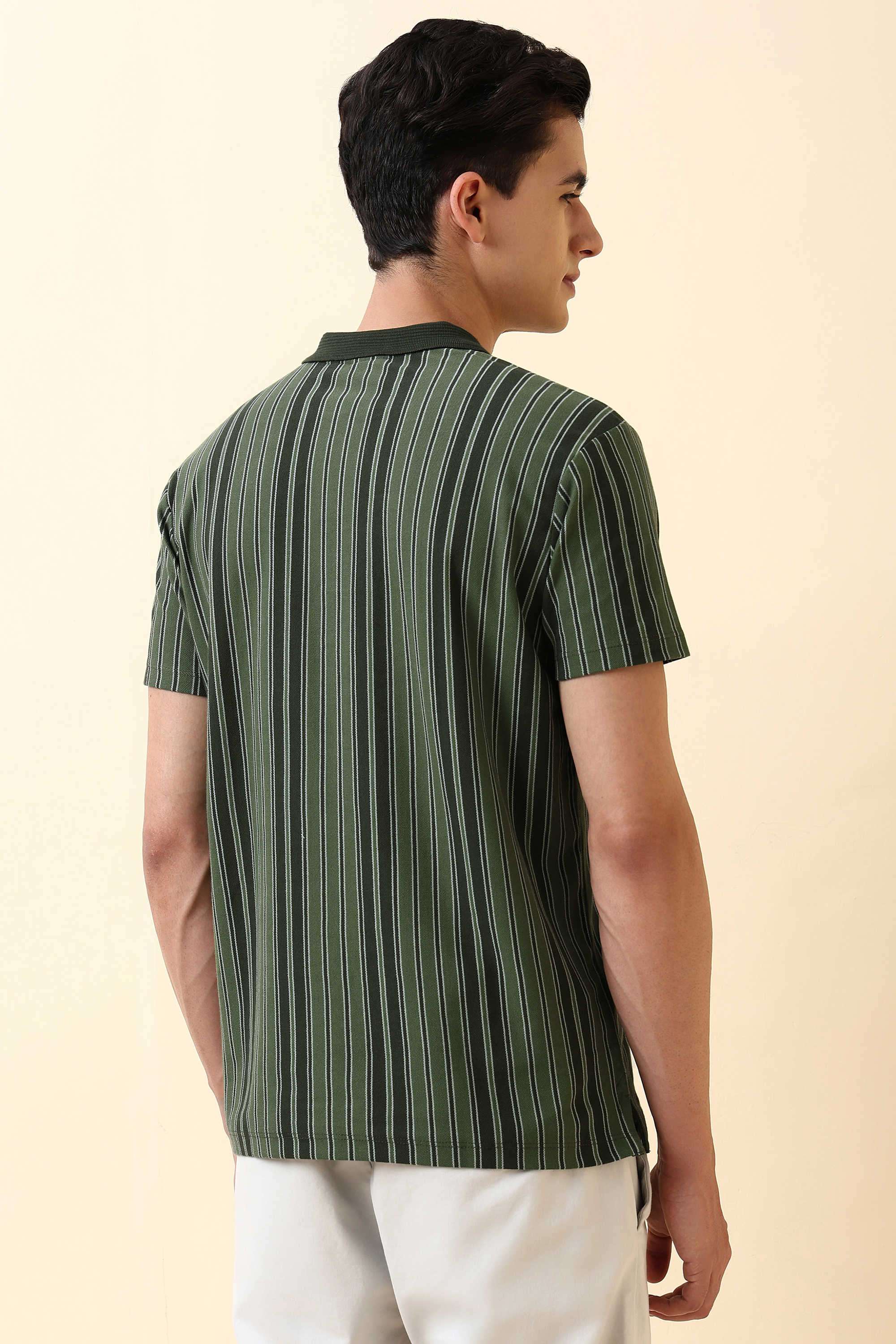 Stripes-Cotton-Regular-Fit-Men-Polo-T-Shirt