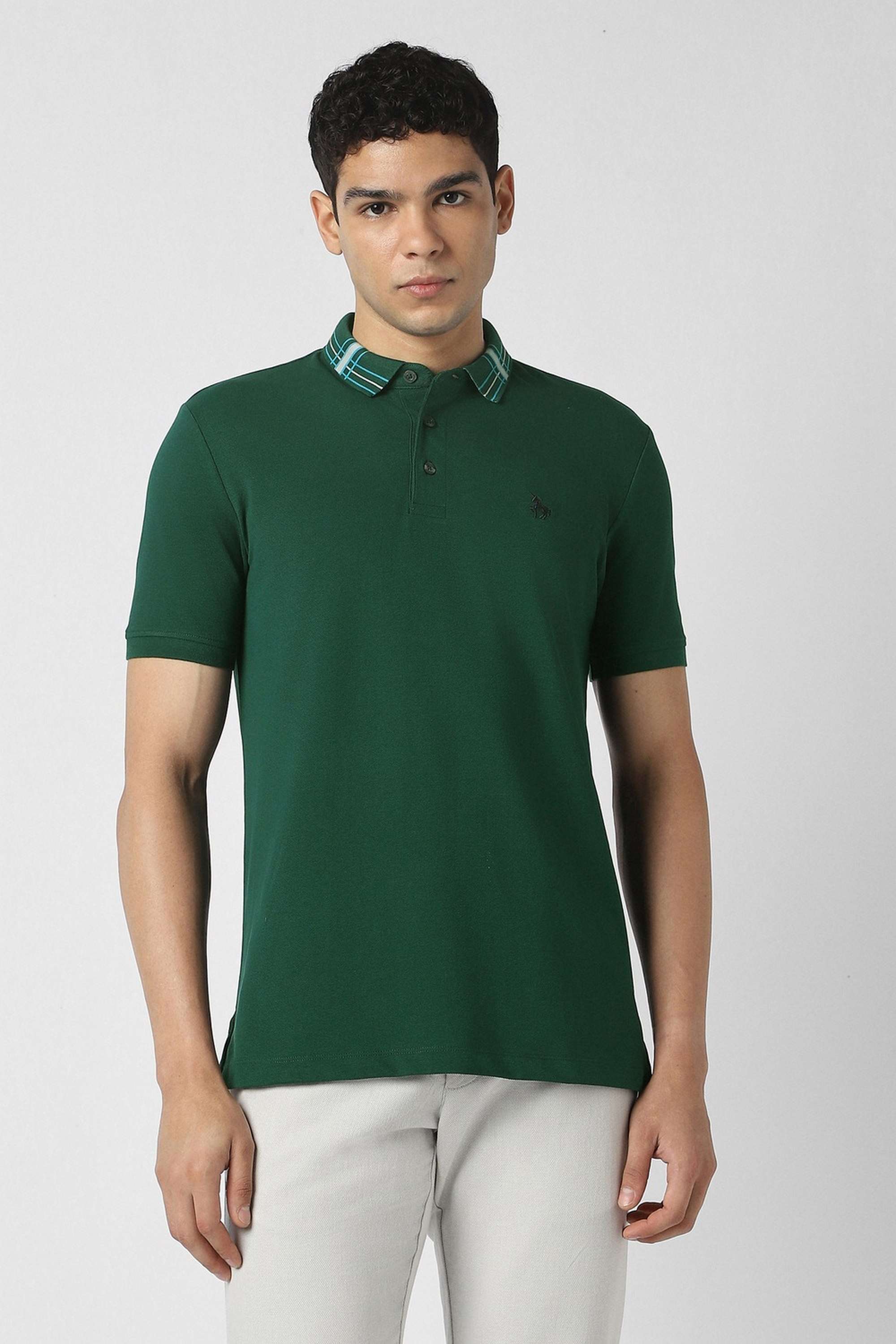 Solid-Cotton-Regular-Fit-Men-Polo-T-Shirt