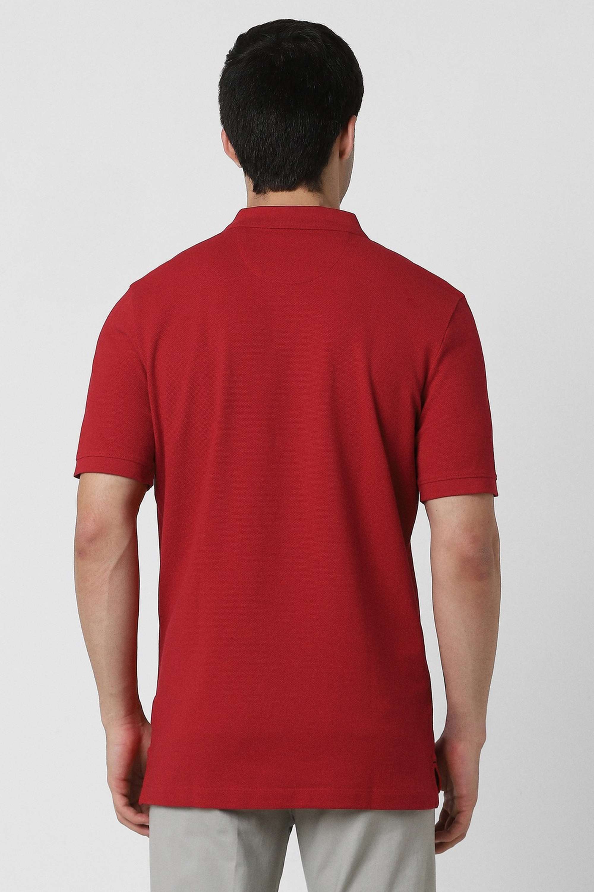Solid-Cotton-Regular-Fit-Men-Polo-T-Shirt