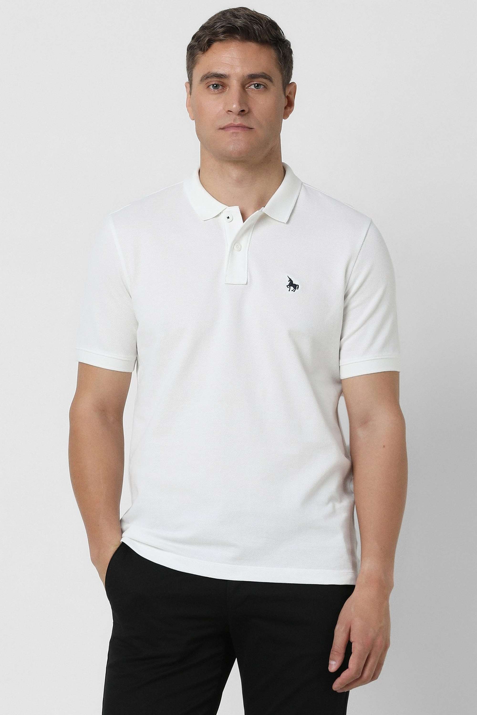 Solid-Cotton-Regular-Fit-Men-Polo-T-Shirt