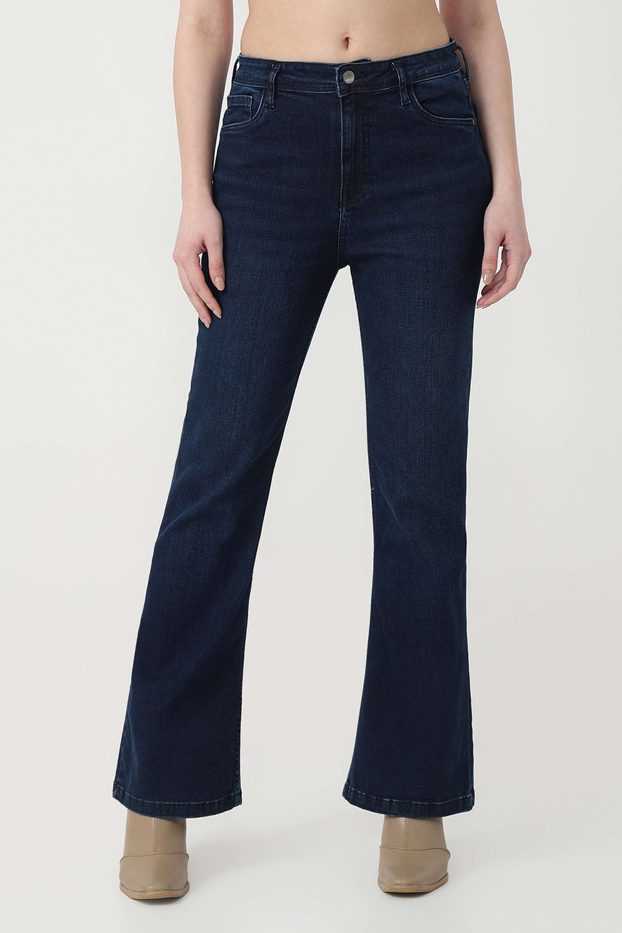 High-Rise-Blended-Fabric-Relaxed-Fit-Women-s-Jeans