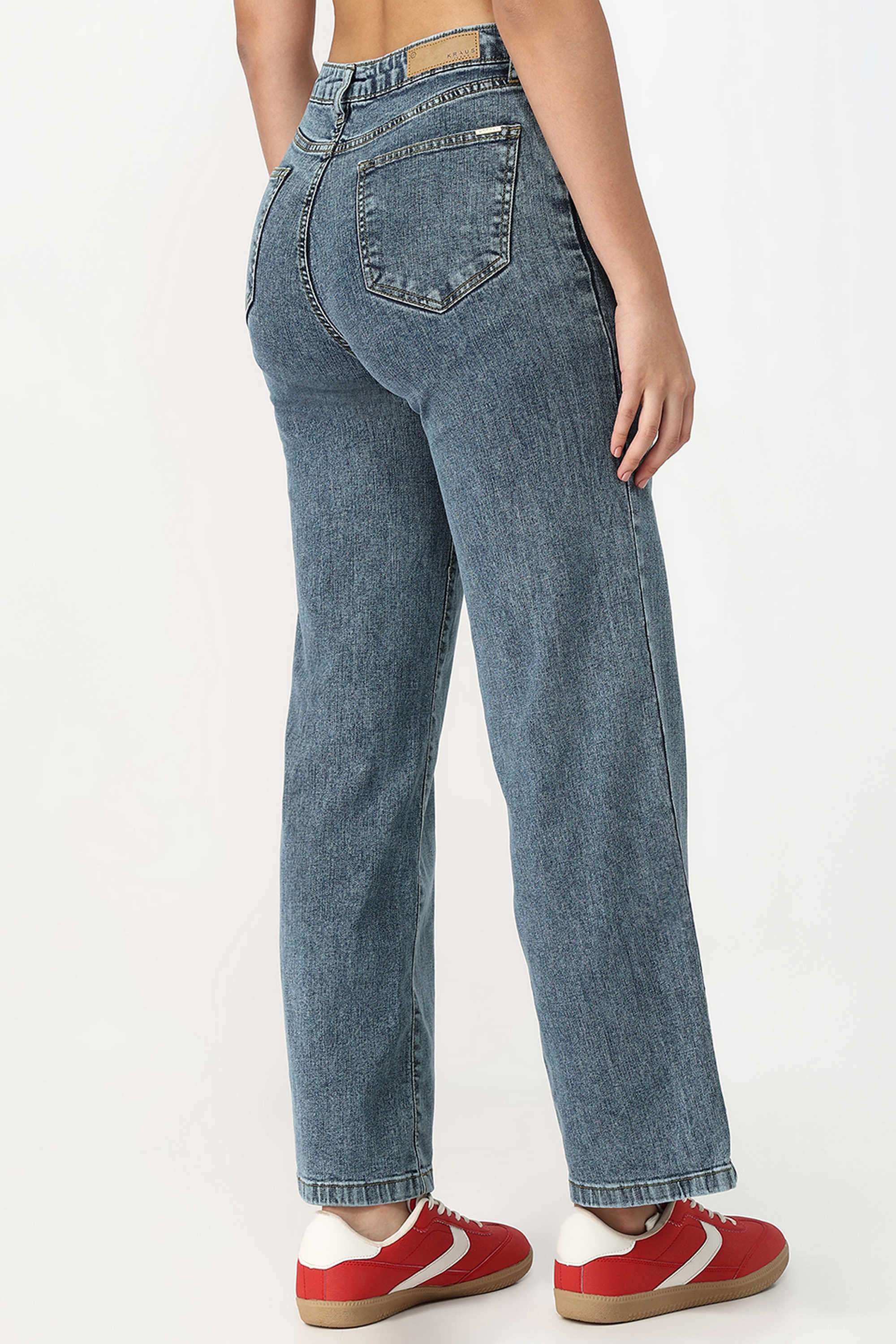 High-Rise-Blended-Fabric-Relaxed-Fit-Women-s-Jeans