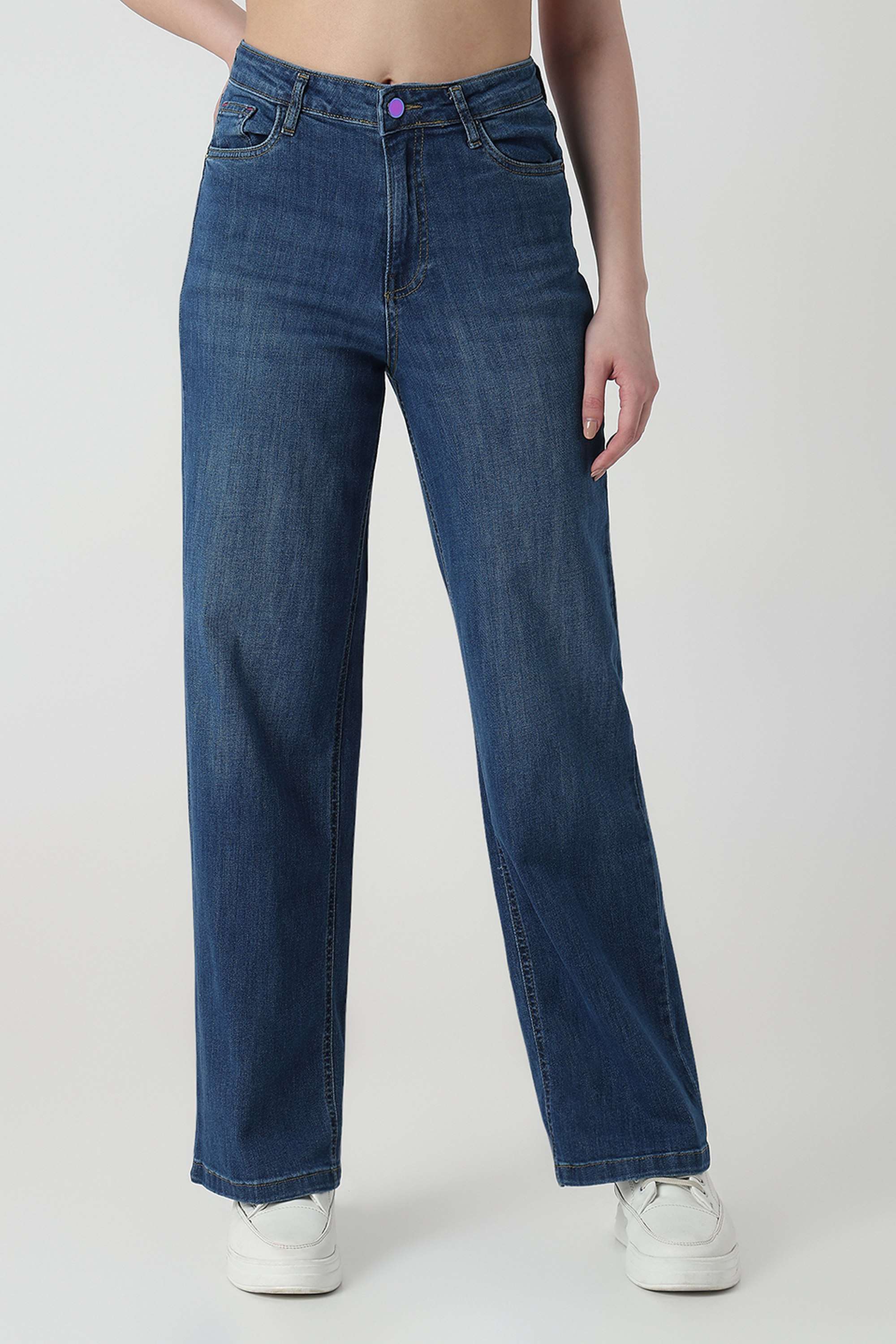 High-Rise-Blended-Fabric-Relaxed-Fit-Women-s-Jeans