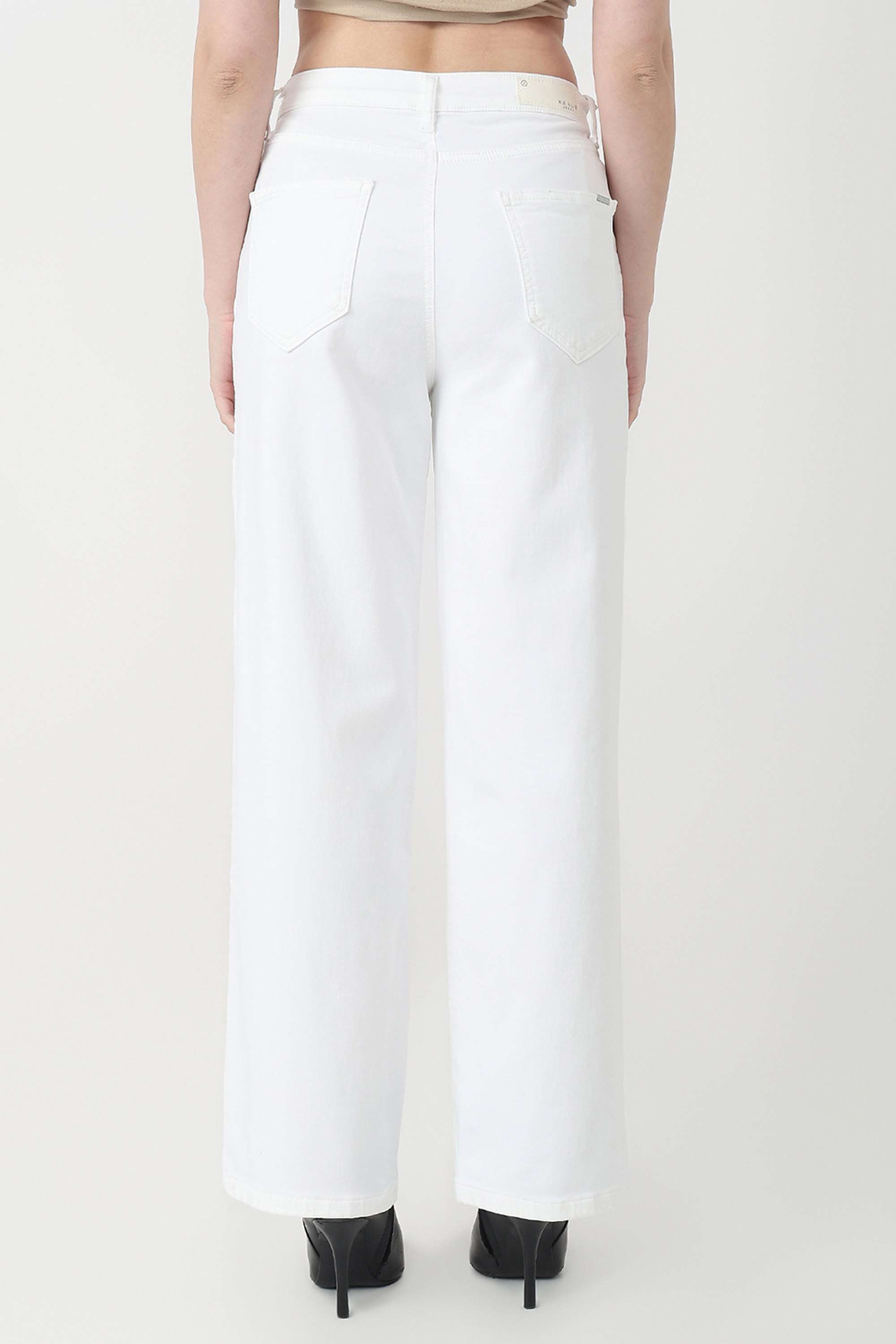 High-Rise-Blended-Fabric-Straight-Fit-Women-s-Jeans