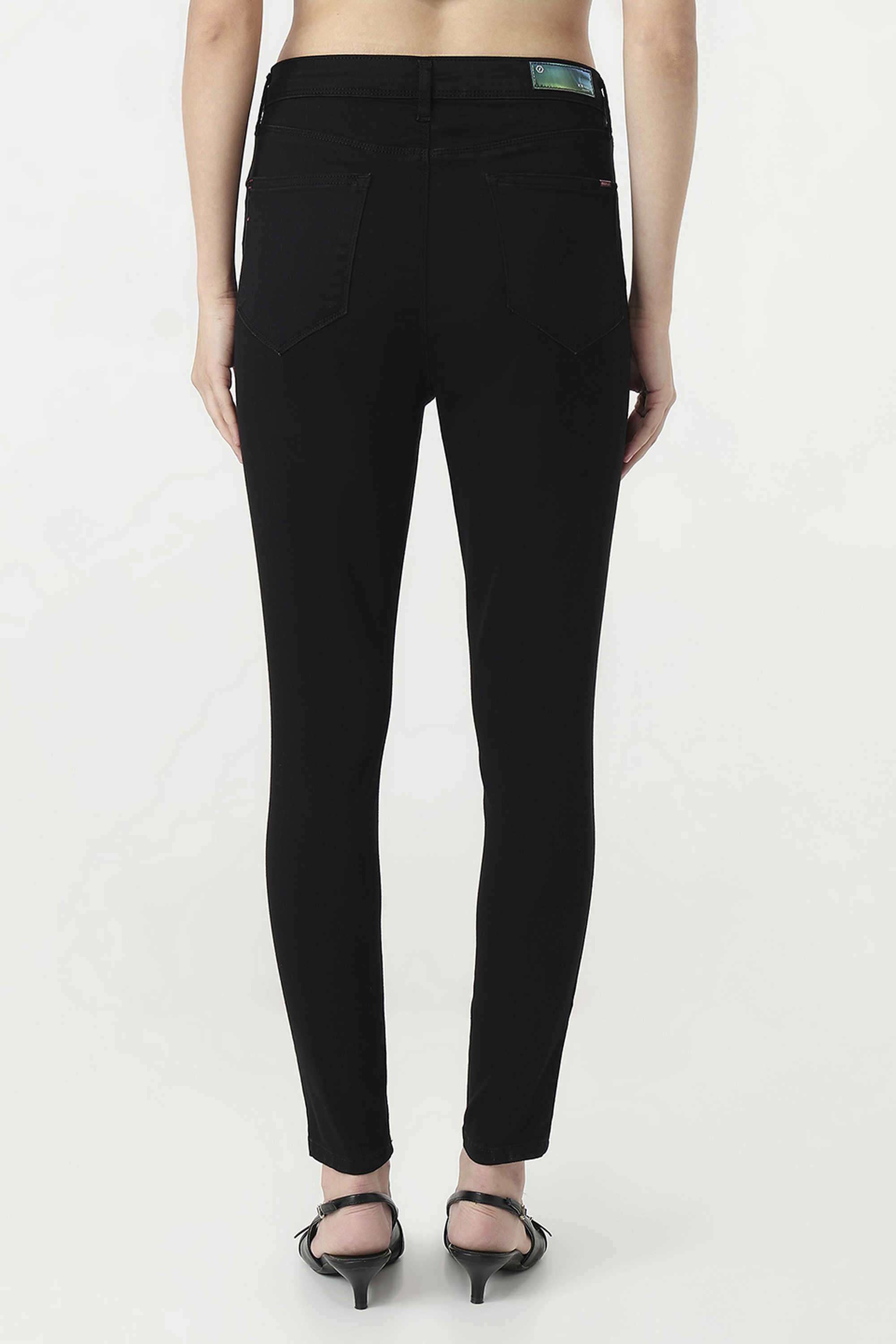 High-Rise-Blended-Fabric-Skinny-Fit-Women-s-Jeans