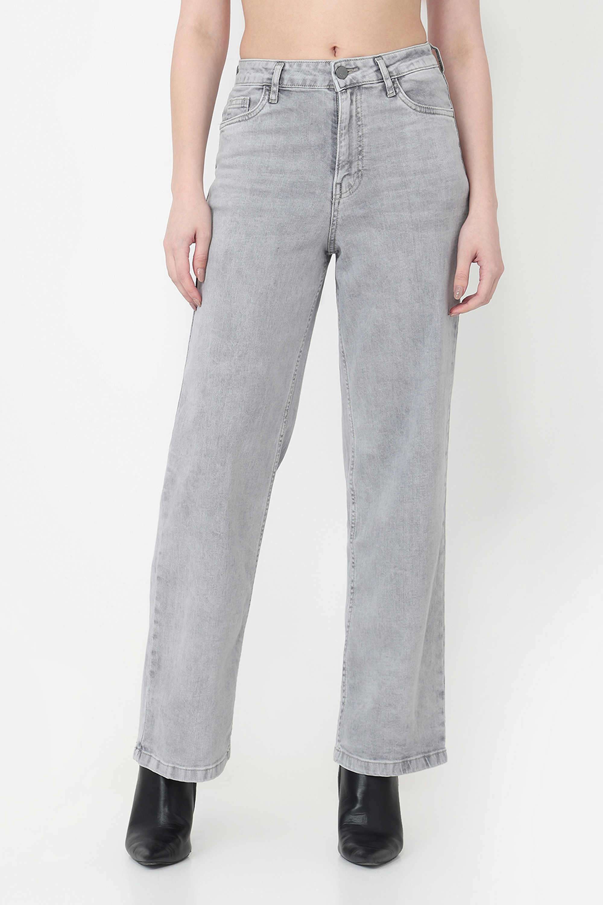 High-Rise-Blended-Fabric-Relaxed-Fit-Women-s-Jeans