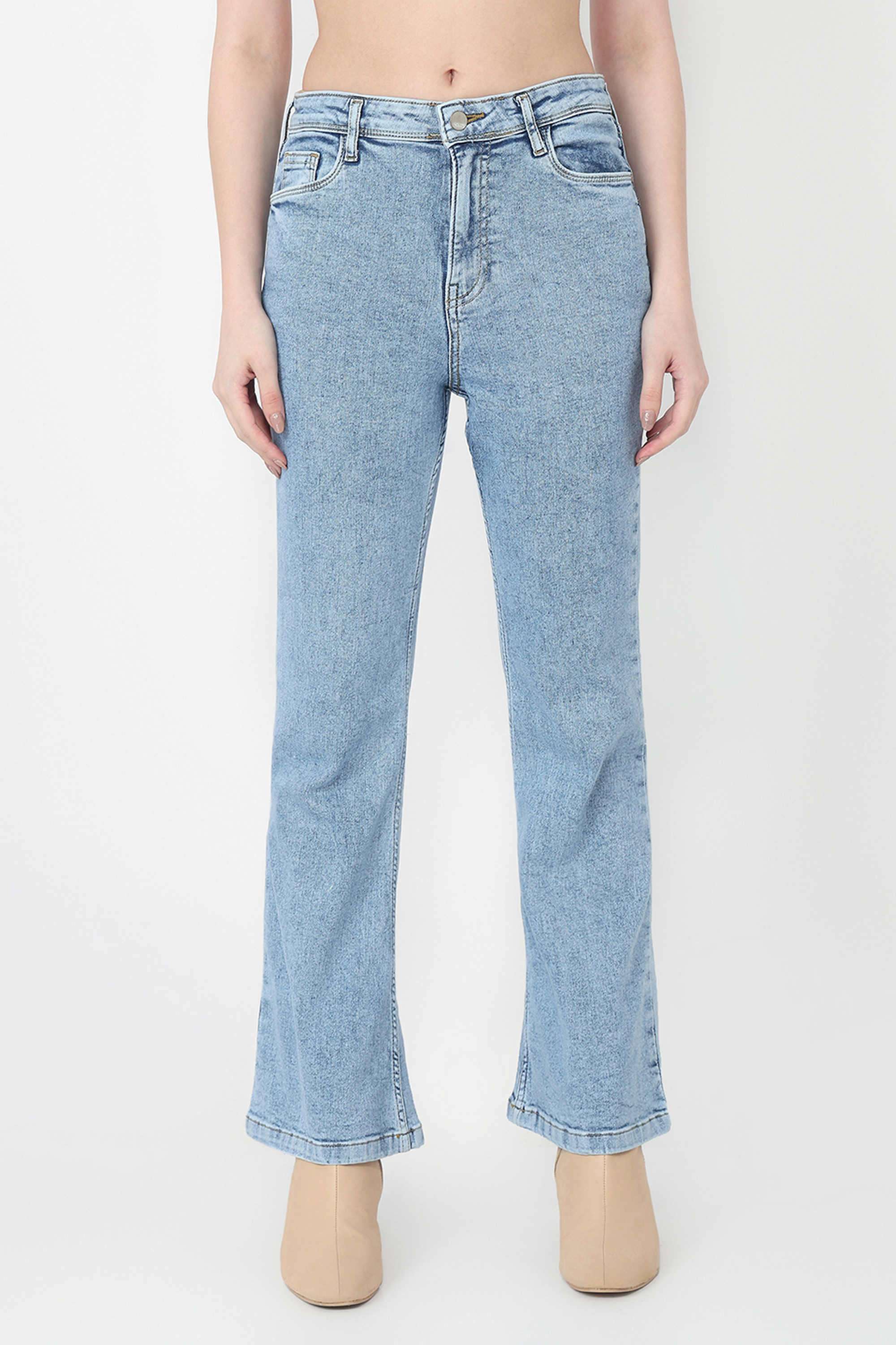 High-Rise-Blended-Fabric-Relaxed-Fit-Women-s-Jeans
