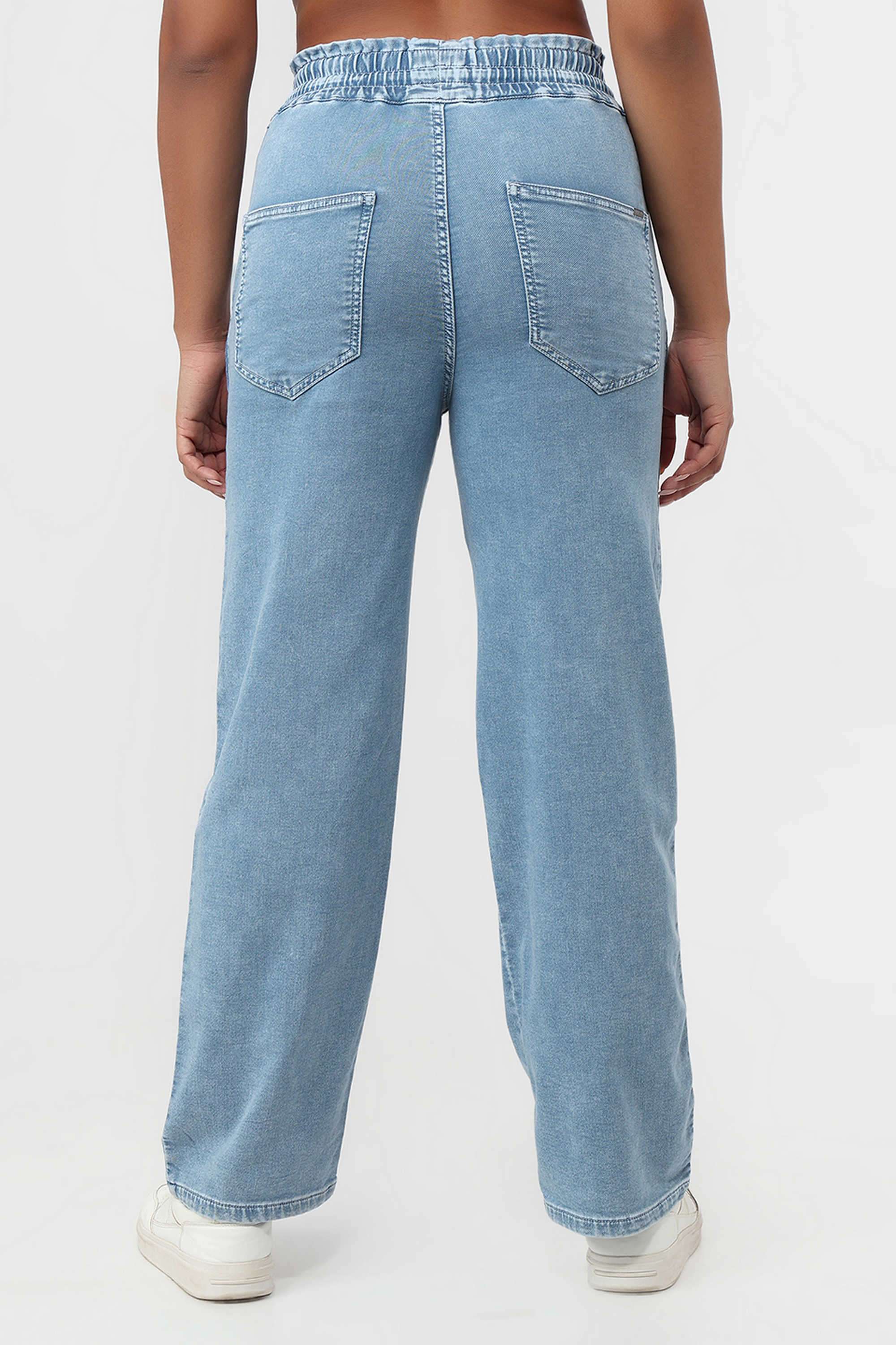 High-Rise-Blended-Fabric-Relaxed-Fit-Women-Jeans