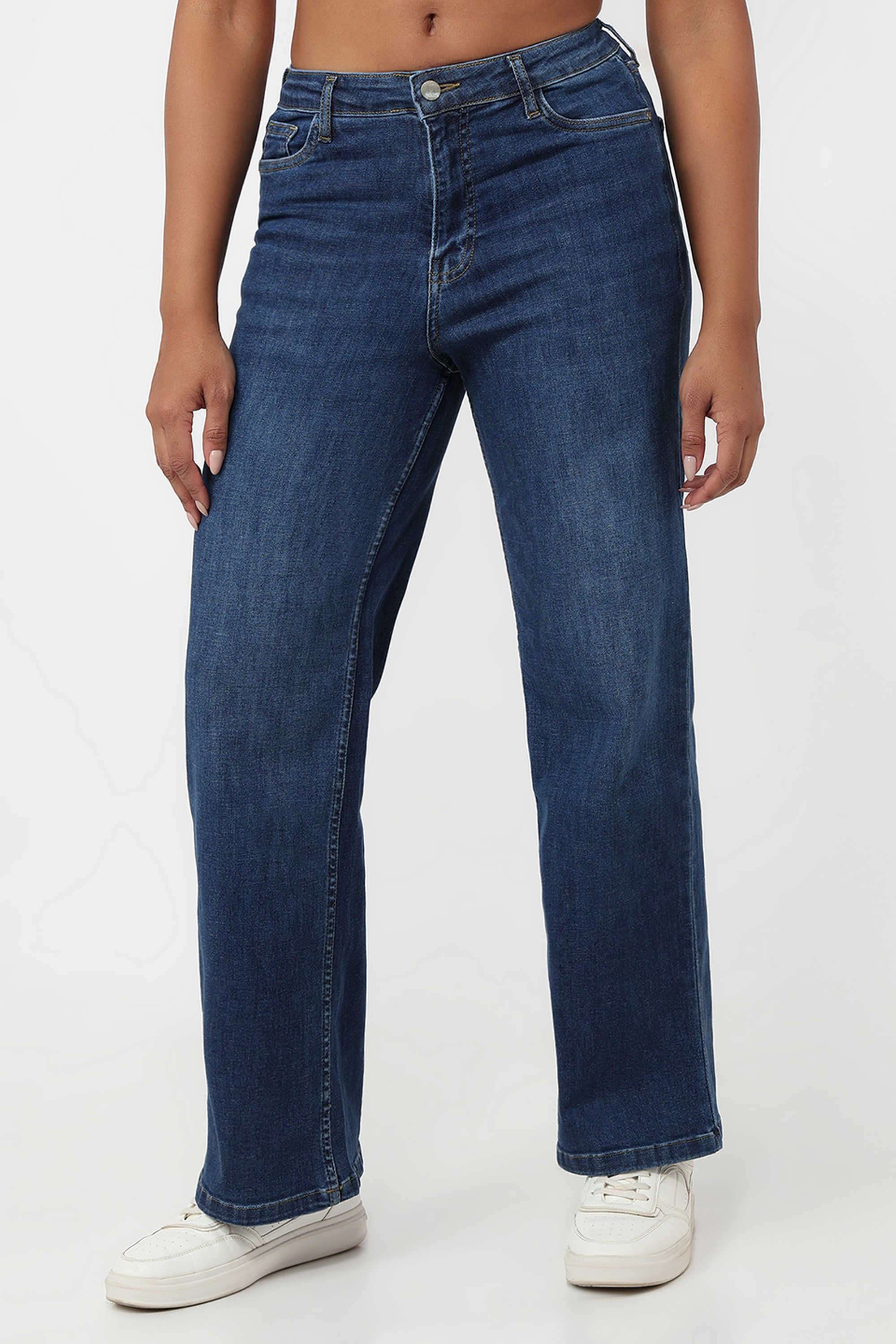 High-Rise-Blended-Fabric-Relaxed-Fit-Women-s-Jeans