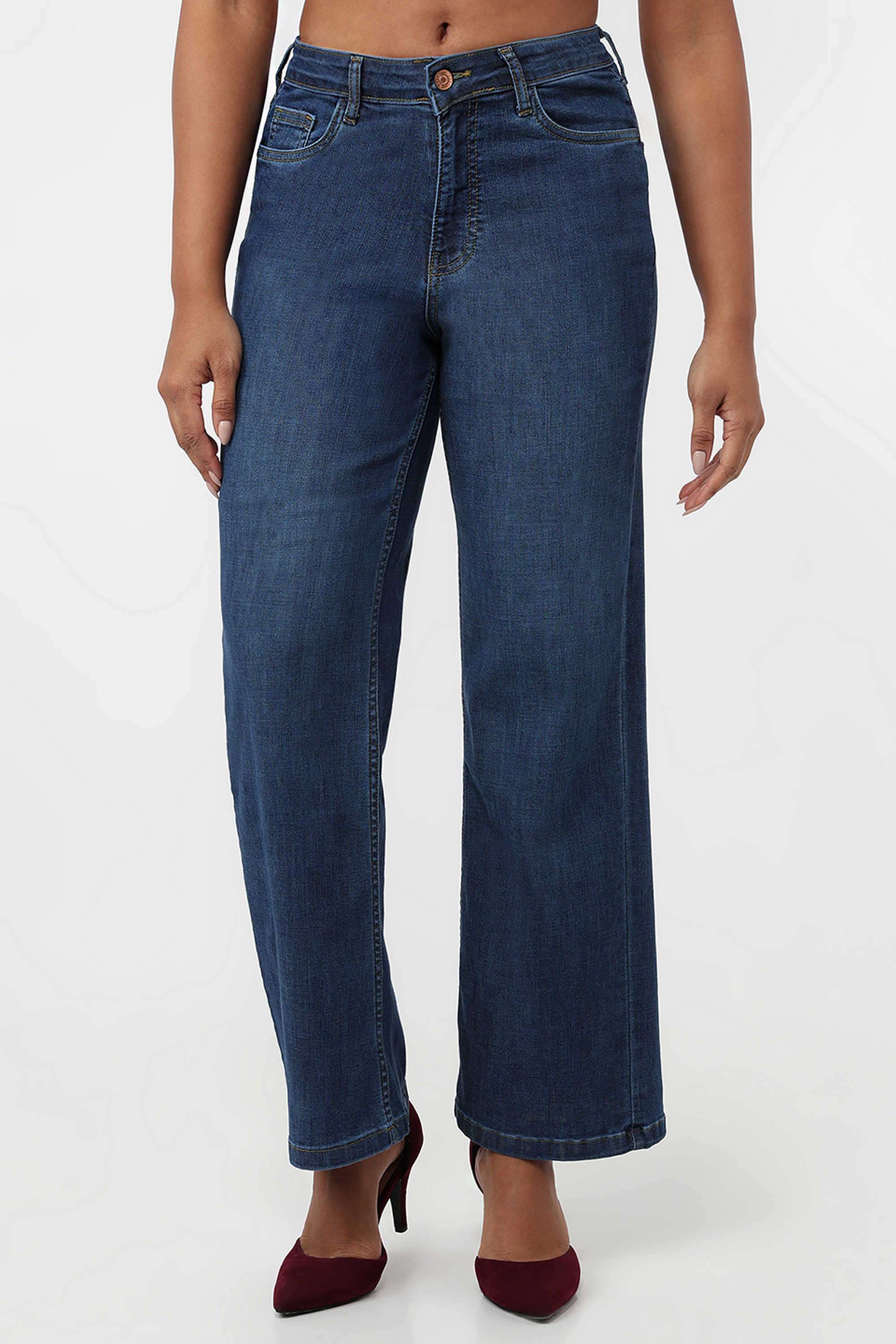 High-Rise-Blended-Fabric-Relaxed-Fit-Women-s-Jeans