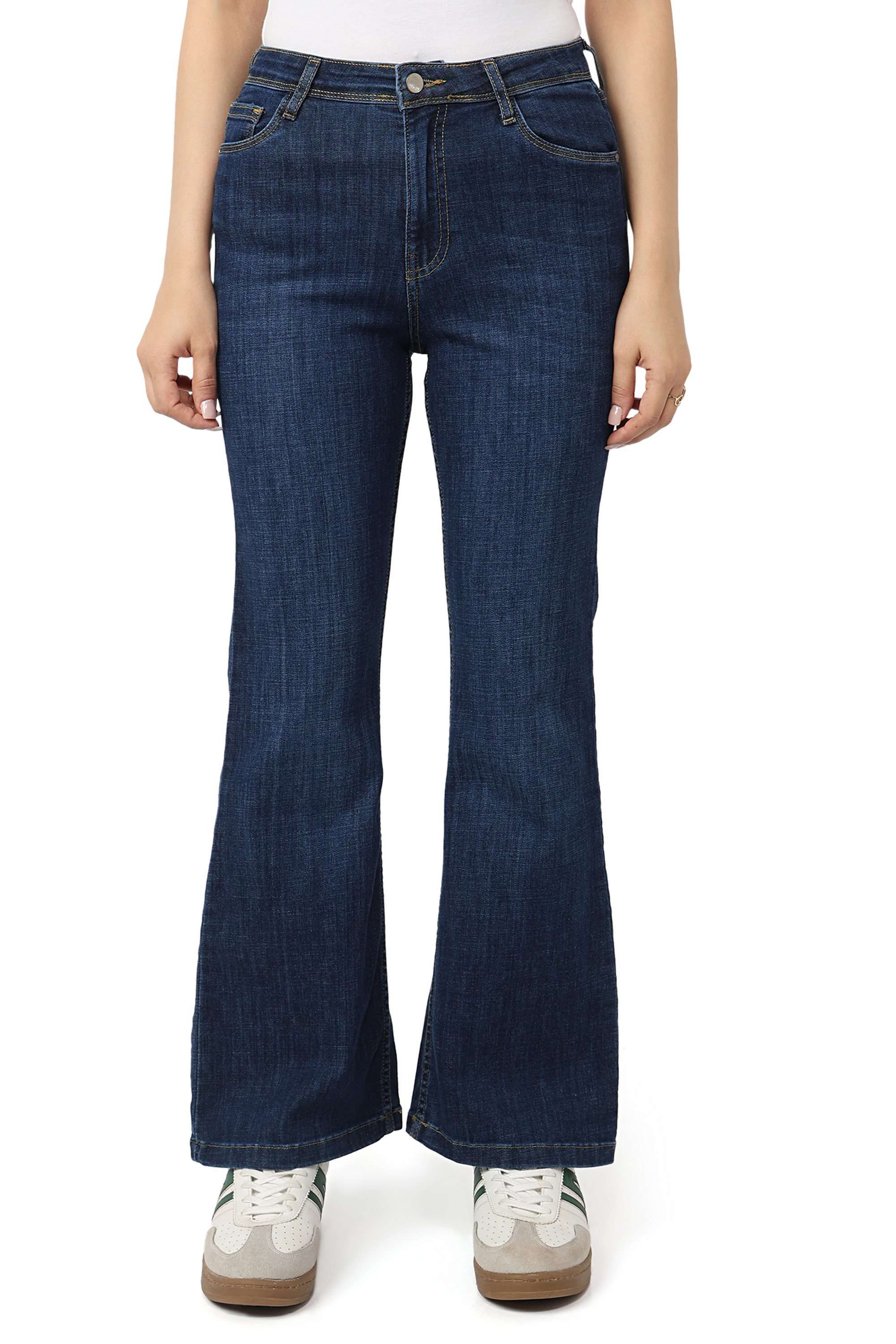 High-Rise-Blended-Fabric-Relaxed-Fit-Women-Jeans