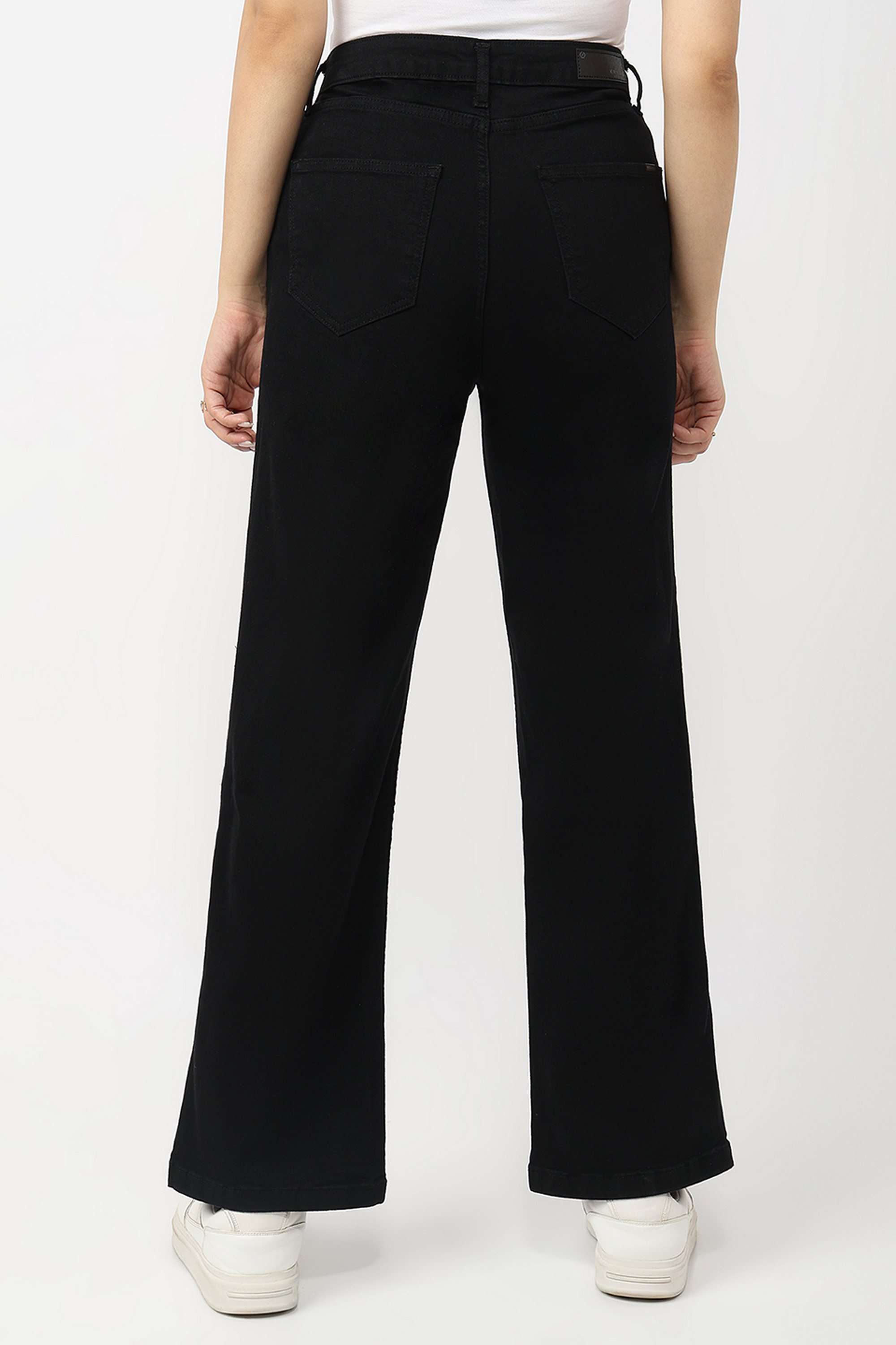 High-Rise-Blended-Fabric-Straight-Fit-Women-Jeans