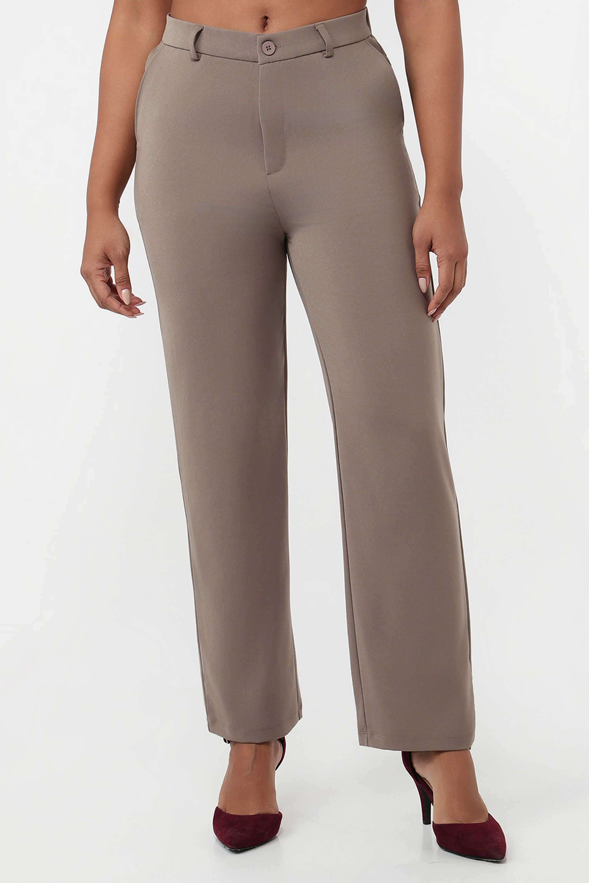 High-Rise-Blended-Fabric-Straight-Fit-Women-s-Jeans