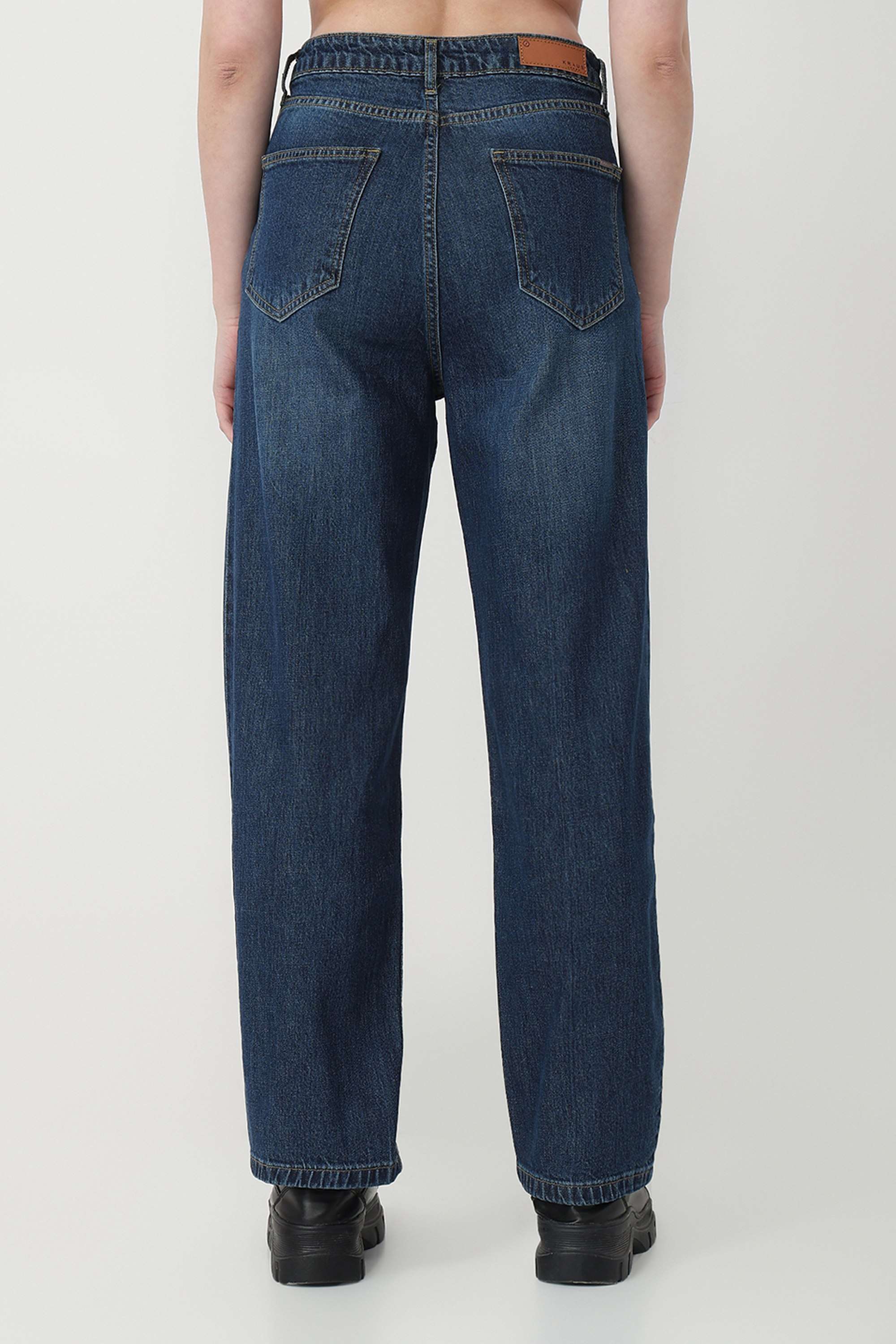 High-Rise-Blended-Fabric-Relaxed-Fit-Women-s-Jeans