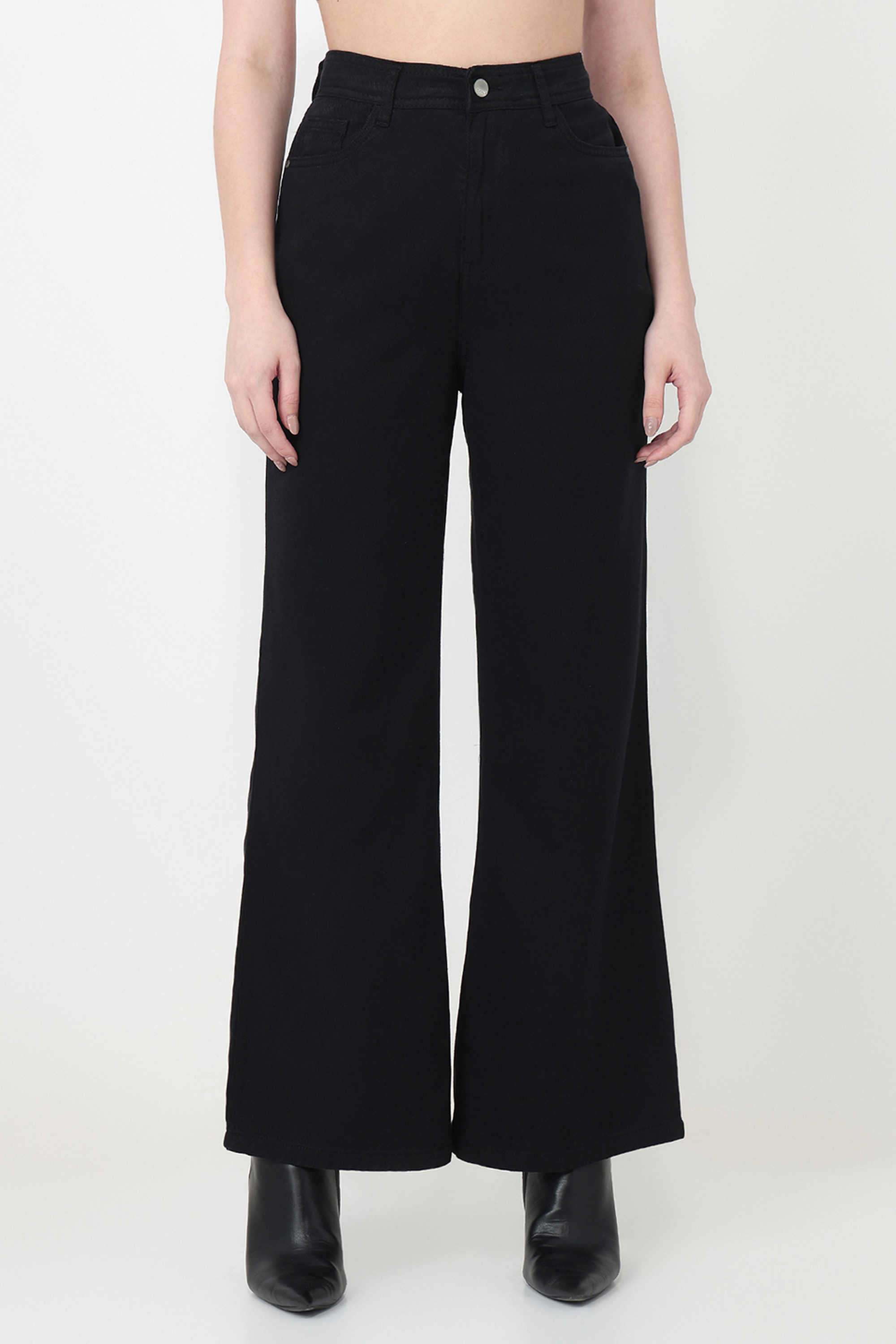 High-Rise-Blended-Fabric-Relaxed-Fit-Women-s-Jeans