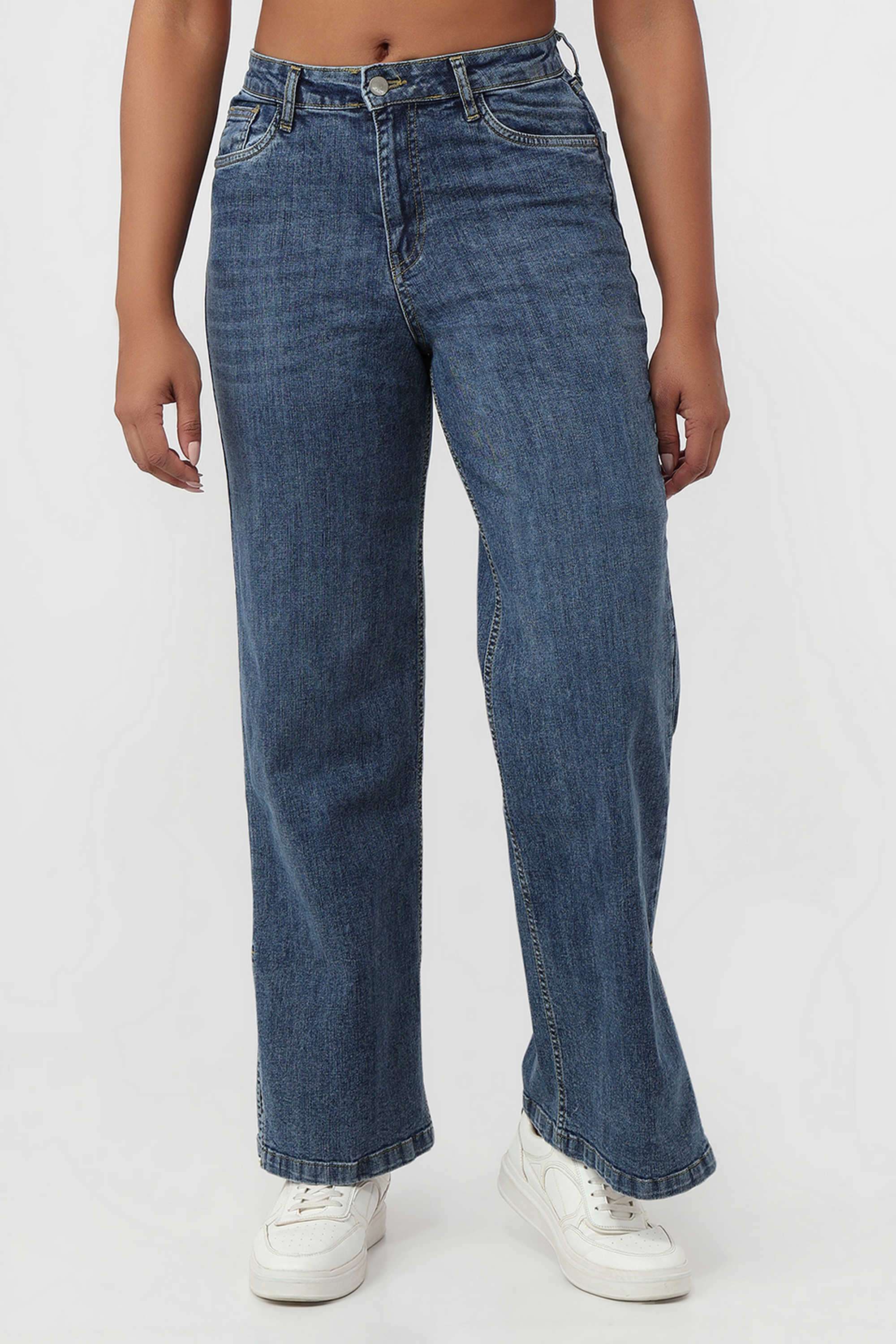High-Rise-Blended-Fabric-Relaxed-Fit-Women-s-Jeans